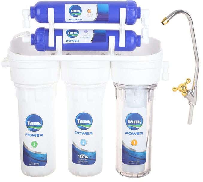 Tank Power Plus Water Filter, 5 Stages - White