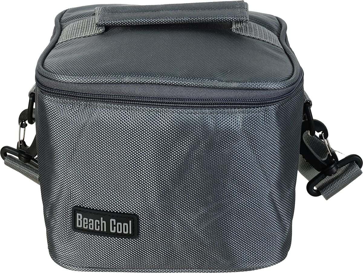 Beach Cool Fabric Thermal Lined Bag for Food Preservation, 5 Liter - Grey