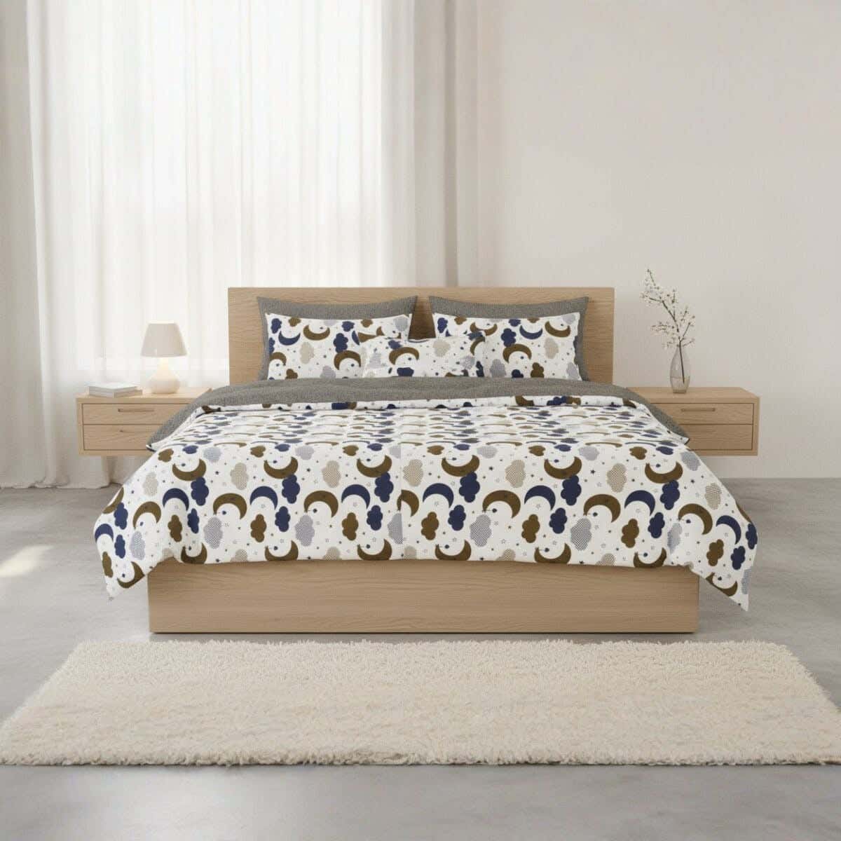 Baby Bed Sheet Set, 3 Pieces, 240×170 cm - Multicolor