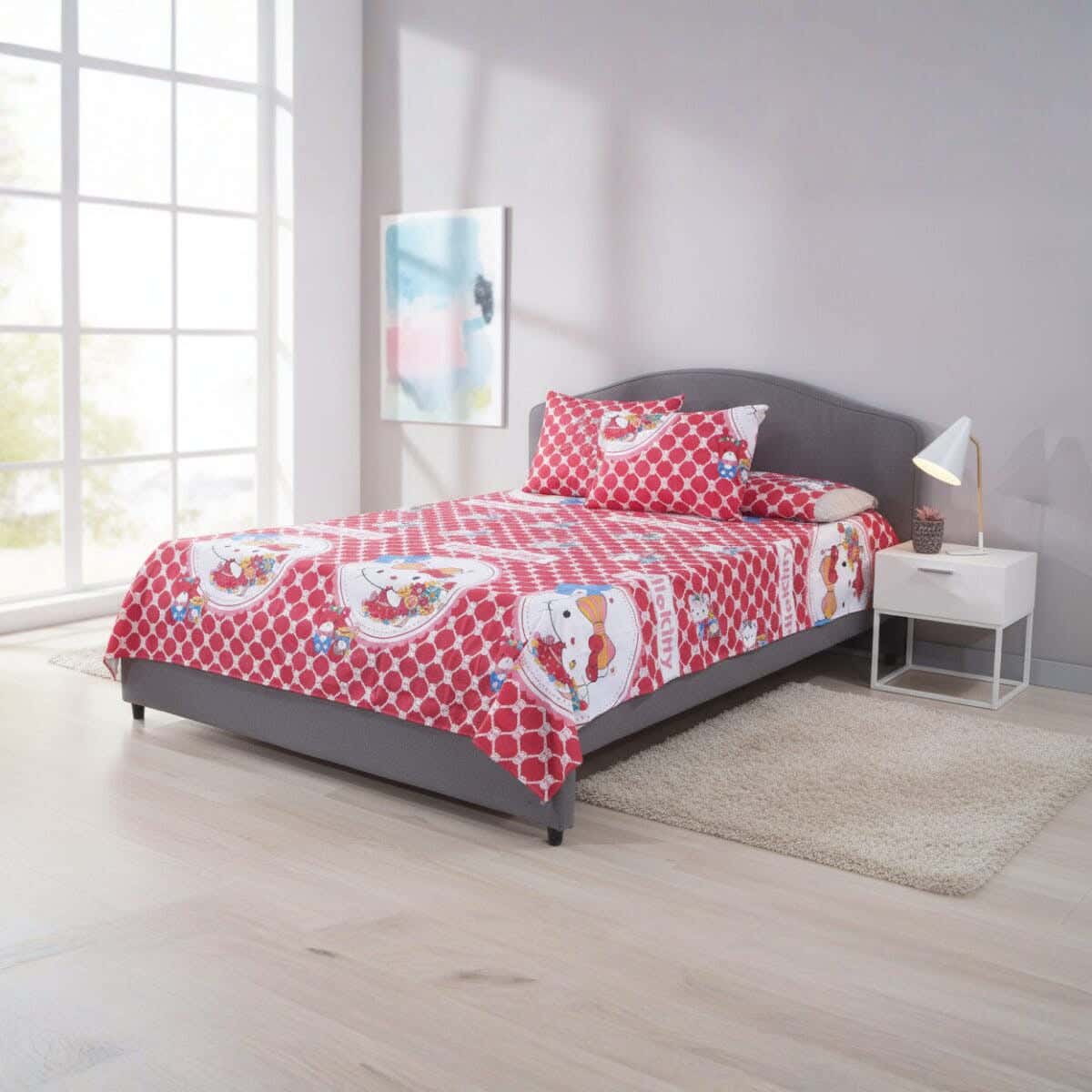 Fabric Baby Bed Sheet Set, 3 Pieces, 240×170 cm - Multicolor