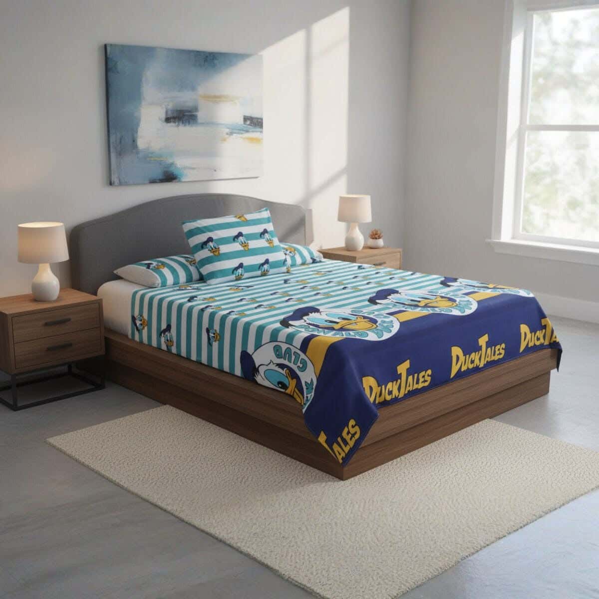 Fabric Baby Bed Sheet Set, 3 Pieces, 240×170 cm - Multicolor
