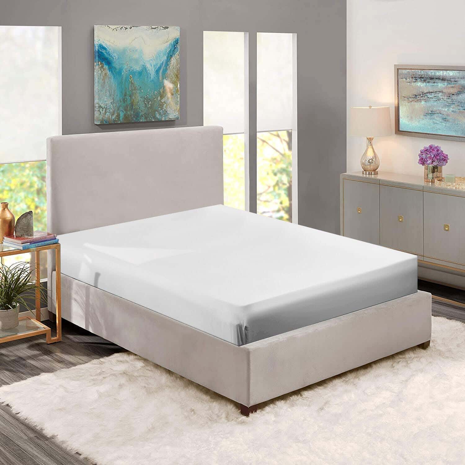 Nice Home Cotton Bed Sheet, 100×200 cm - Off White