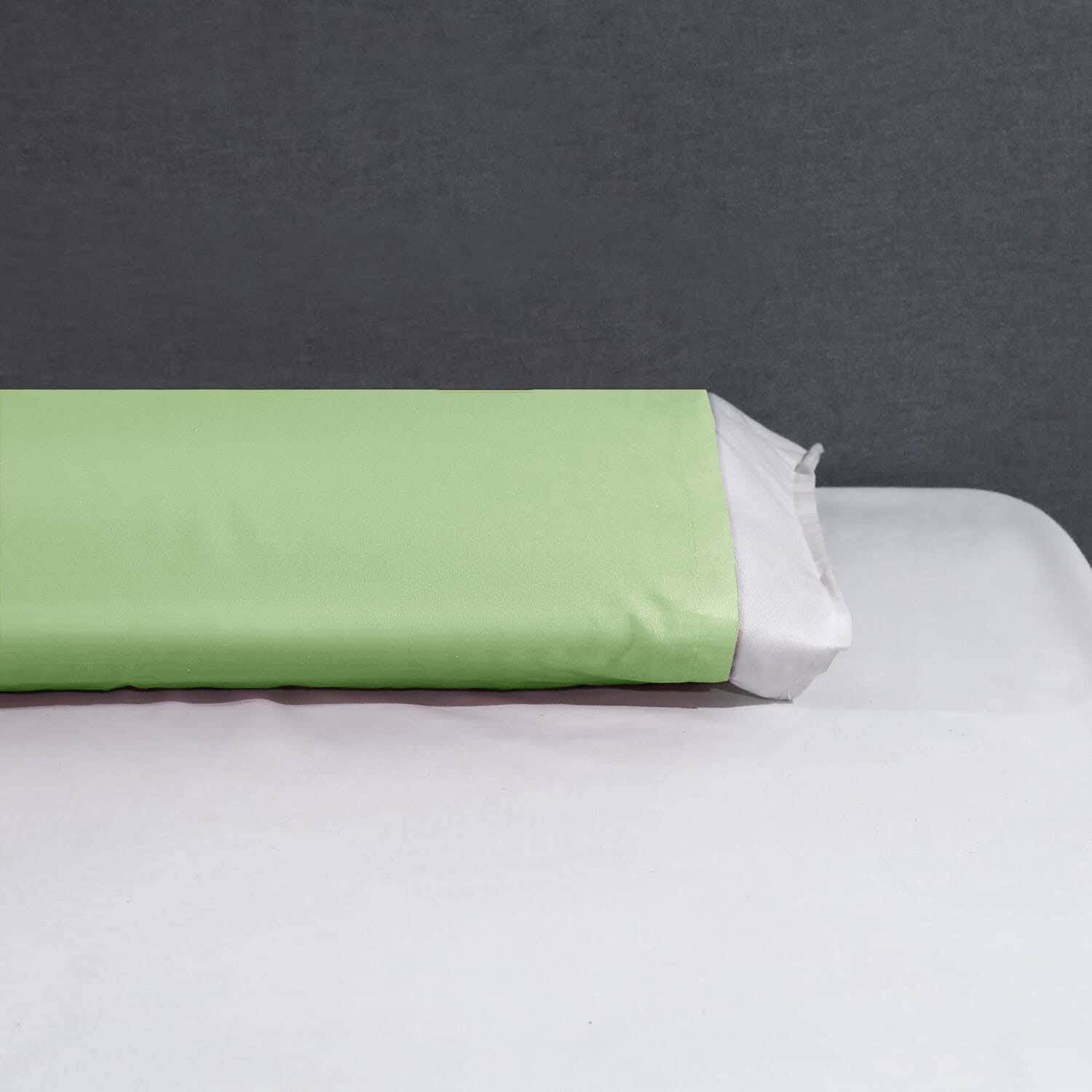 Nice Home Cotton Long Pillow Cover, 120×50 cm - Olive