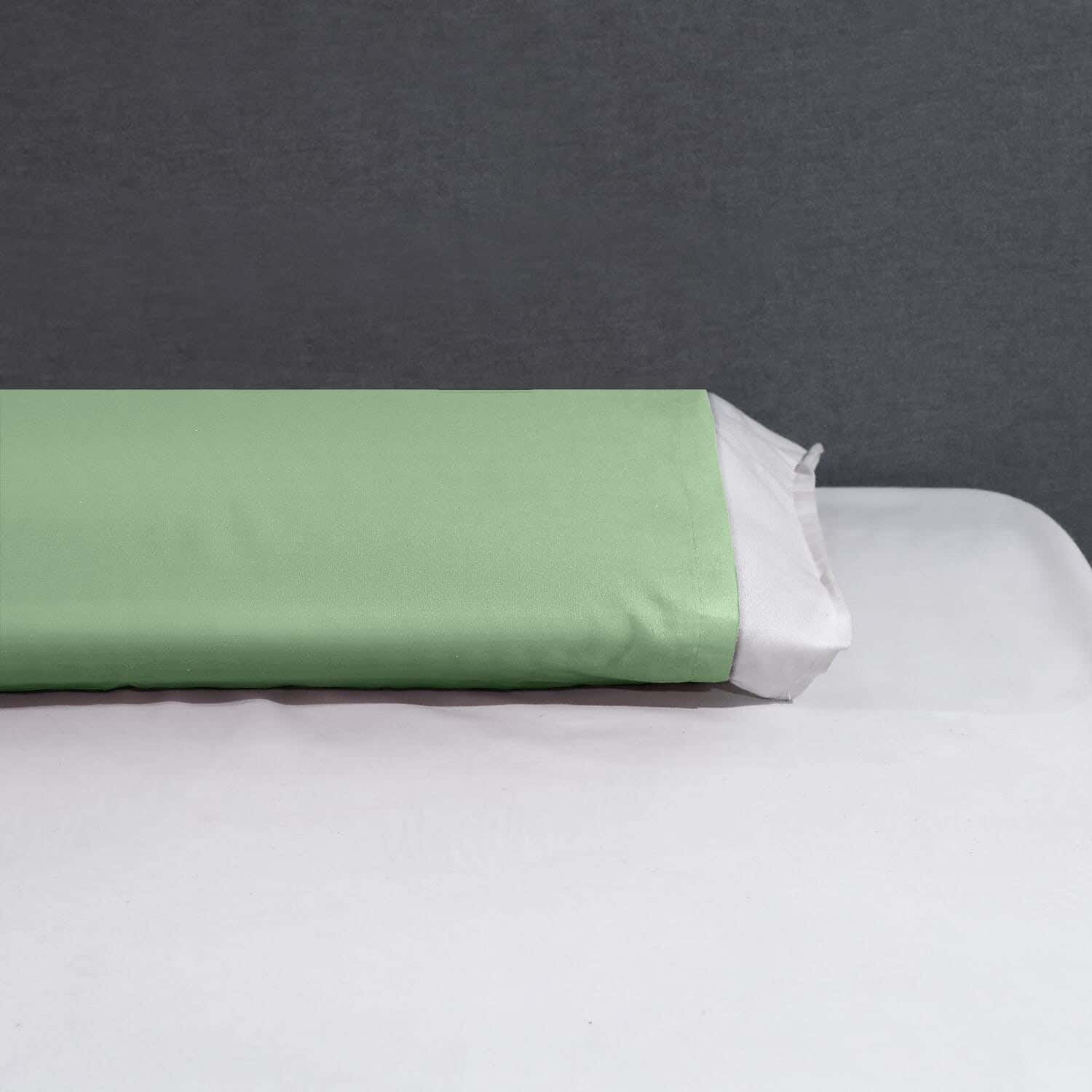 Nice Home Cotton Long Pillow Cover, 160×50 cm - Olive