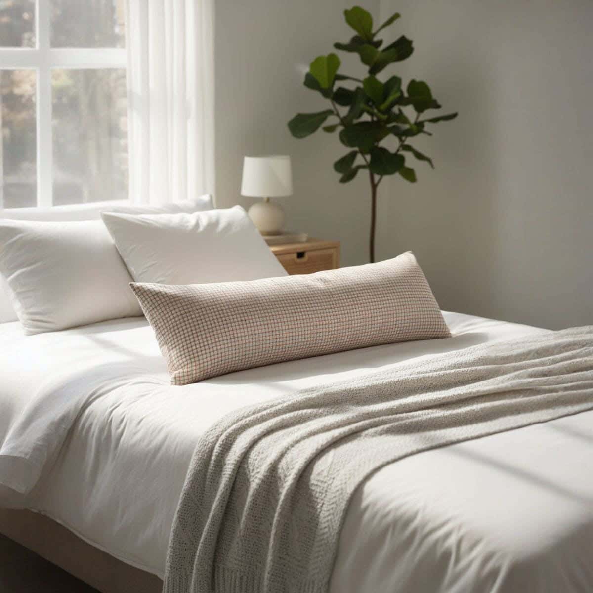 Nice Home Cotton Long Pillow Cover, 160×42 cm - Multicolor