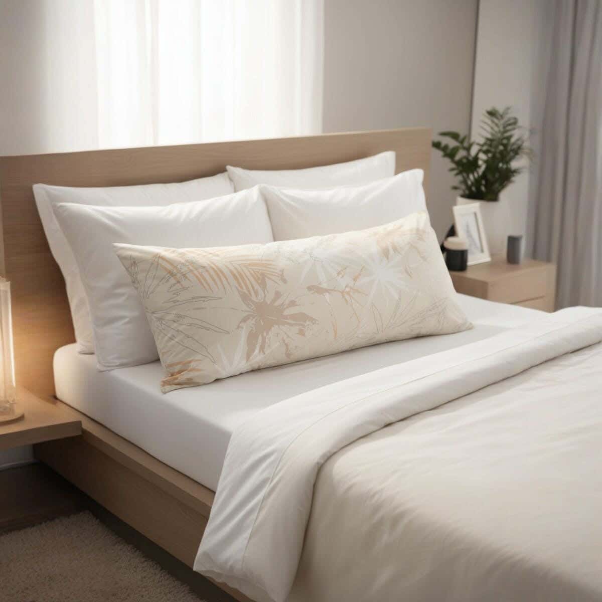 Nice Home Cotton Long Pillow Cover, 160×42 cm - Multicolor