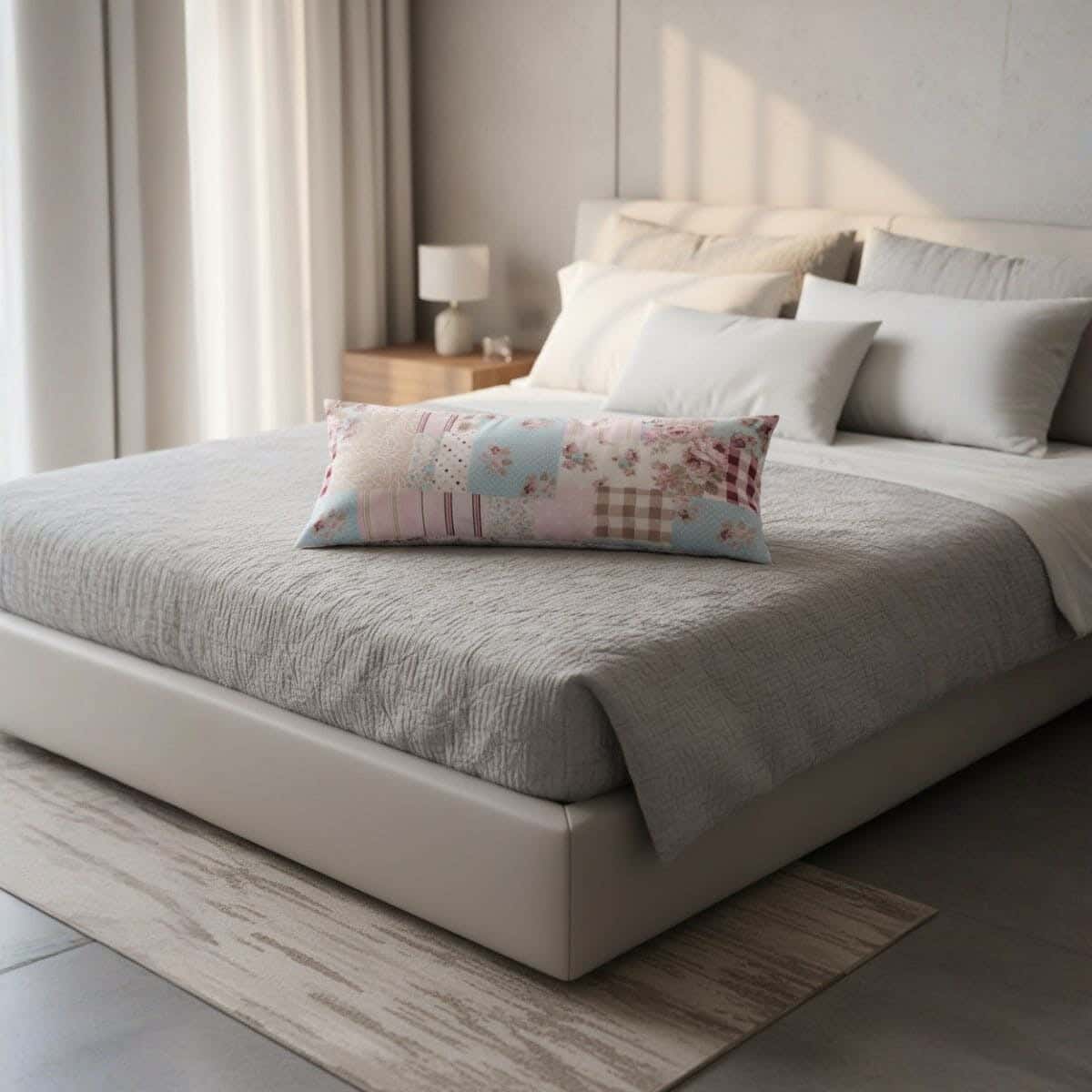 Nice Home Cotton Long Pillow Cover, 180×42 cm - Multicolor
