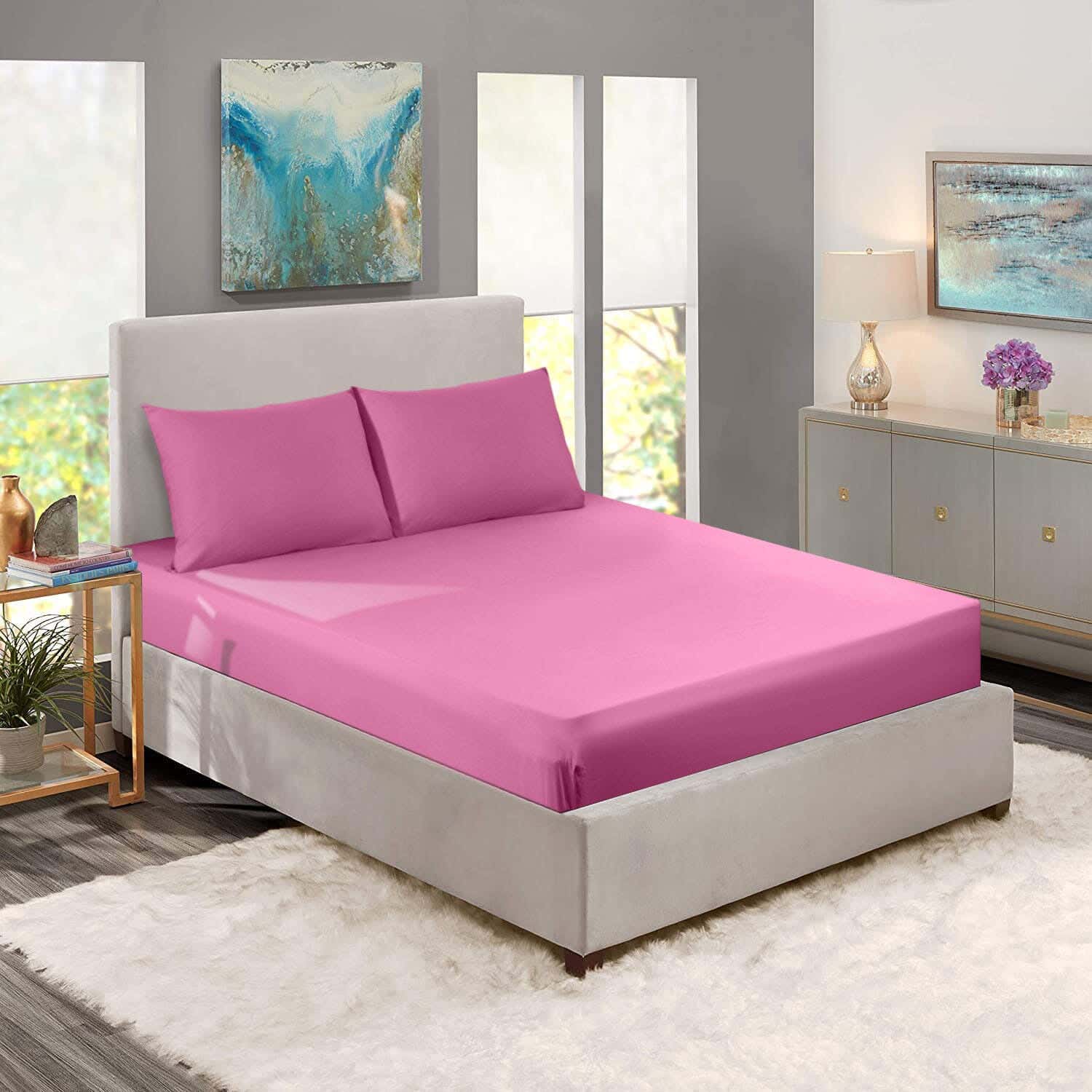 Nice Home Bedding Sheet Set, 3 Pieces, 160 cm - Kashmir