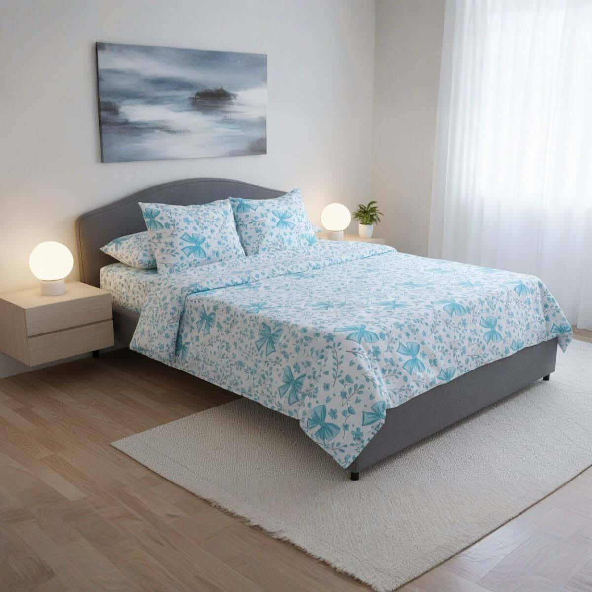 Bed Sheet Set, 5 Pieces, 240×220 cm