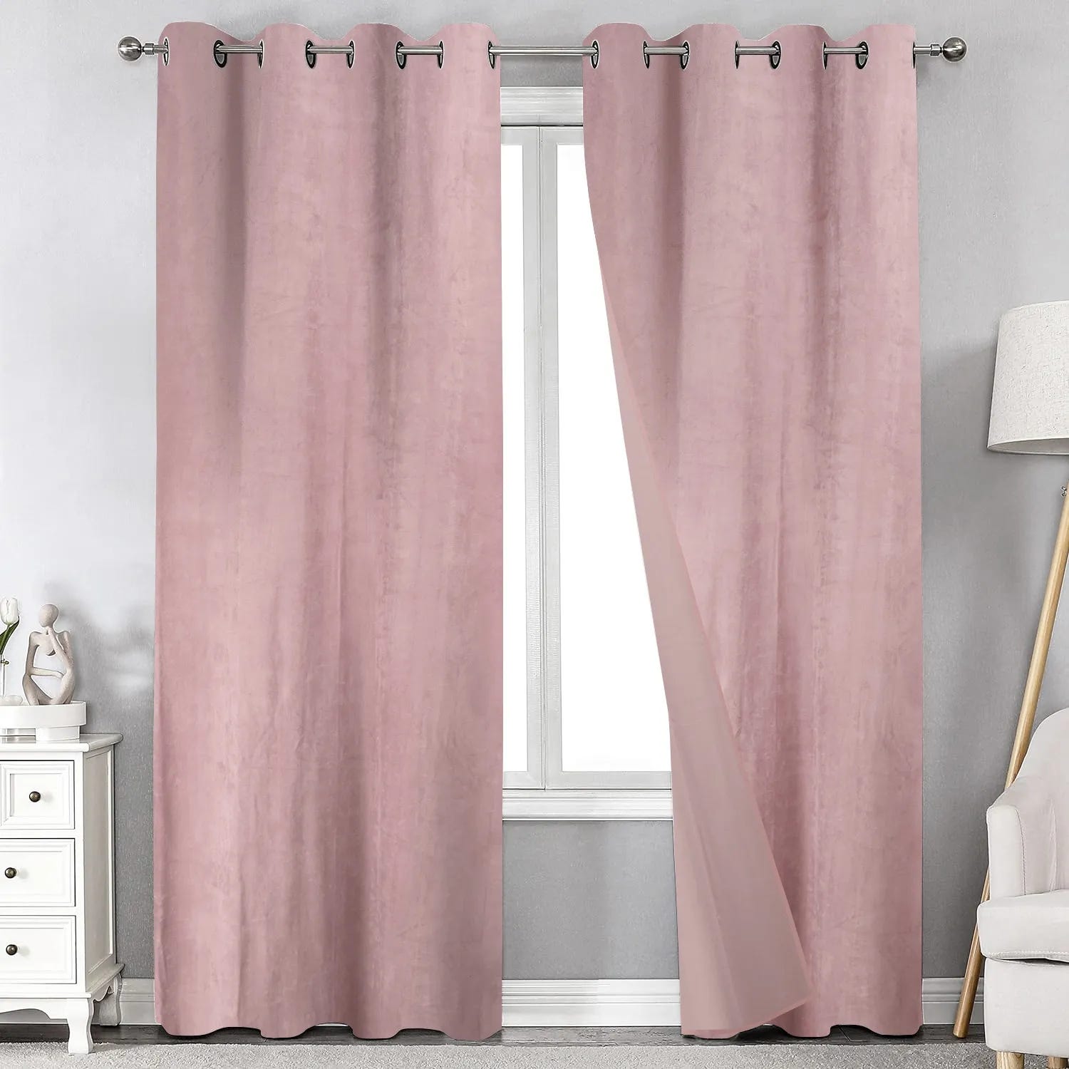 Makhmal Velvet Solid Curtain, 2.5×1.30 meter ( 1 piece )