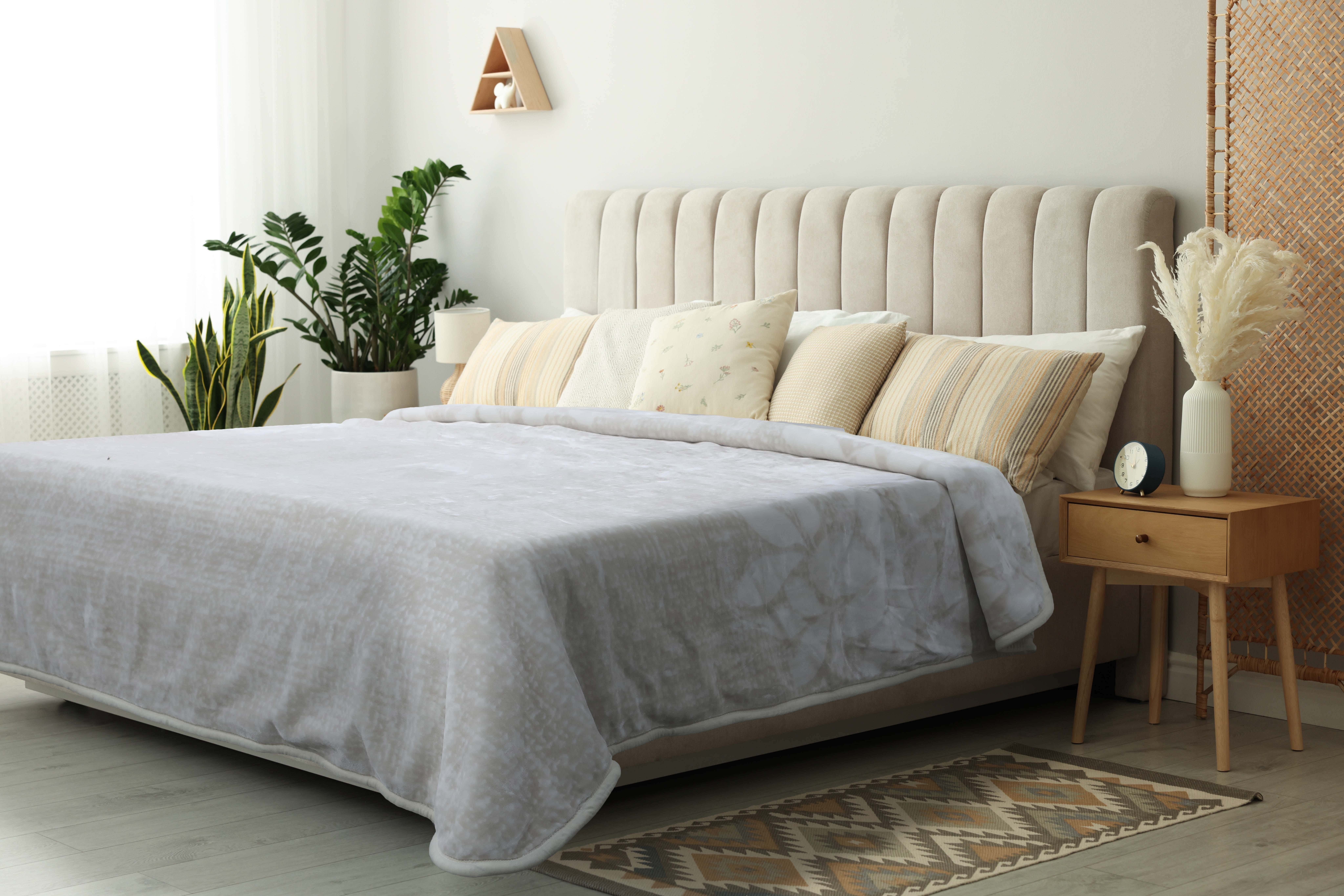 Morano Double Layers Velvet Blanket, 220×240 Cm, 7400 grm - Beige