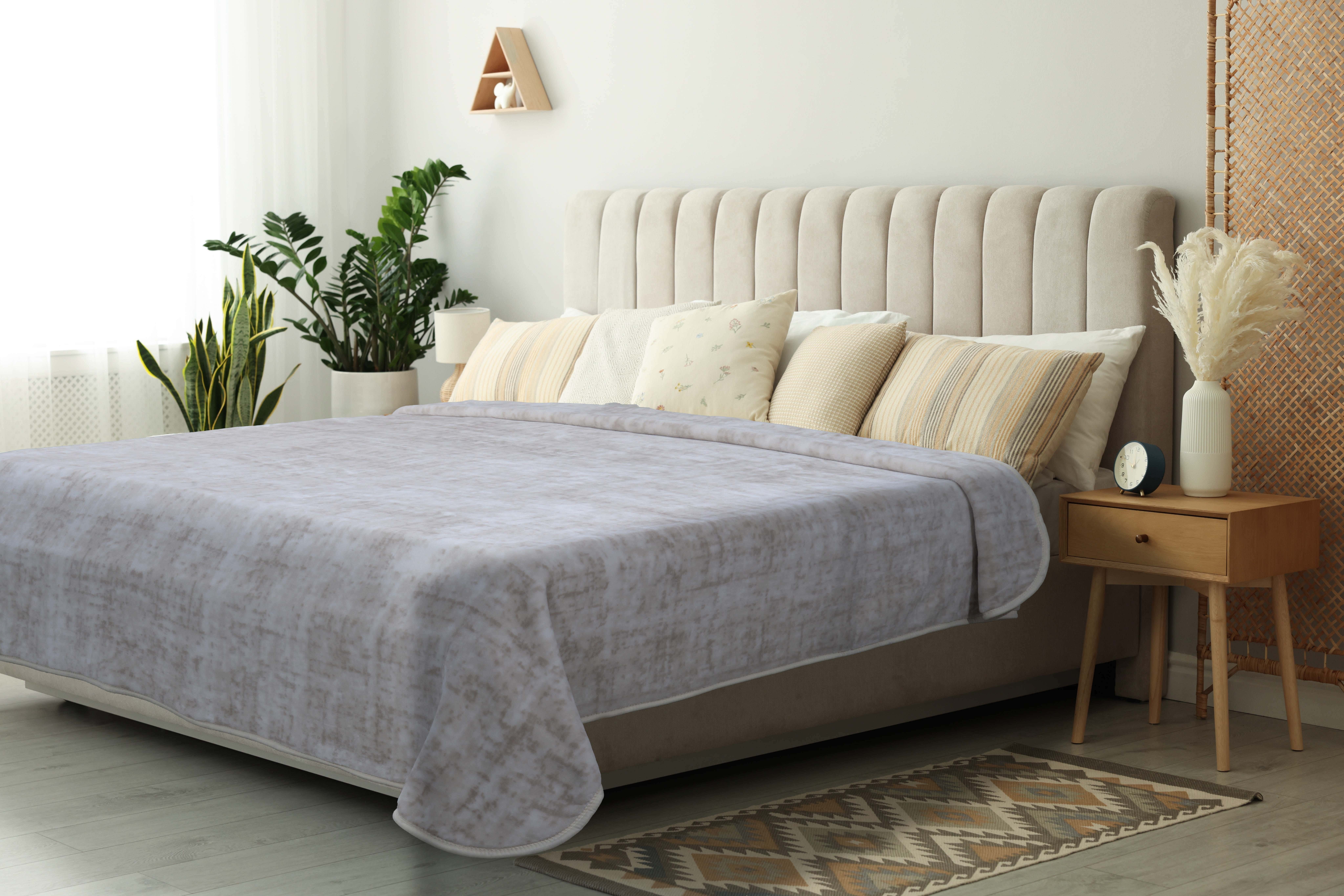 Morano Infinity Velvet Blanket, 220×240 Cm, 4 Kg - Beige