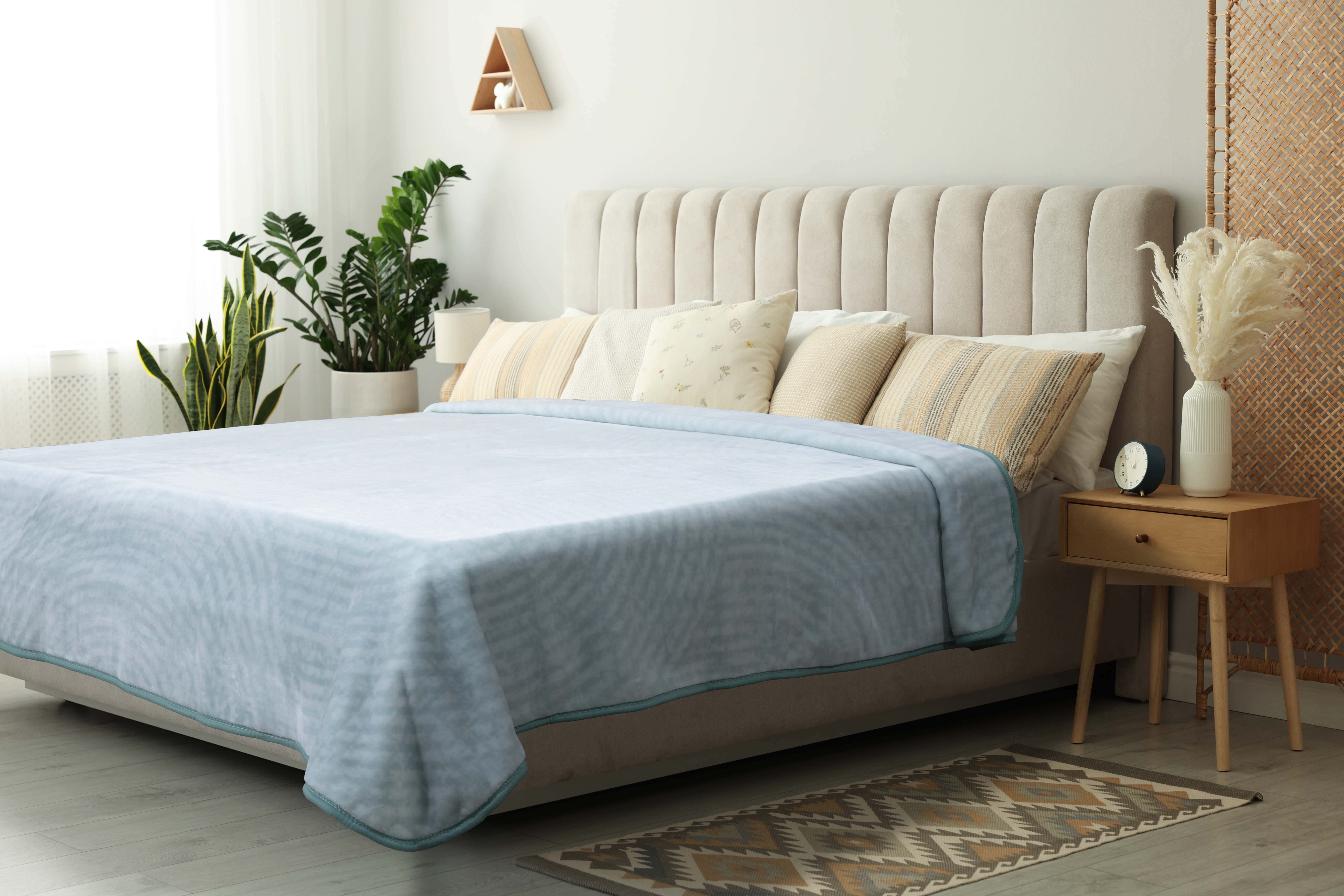 Morano Infinity Velvet Blanket, 220×240 Cm, 4 Kg - Turquoise