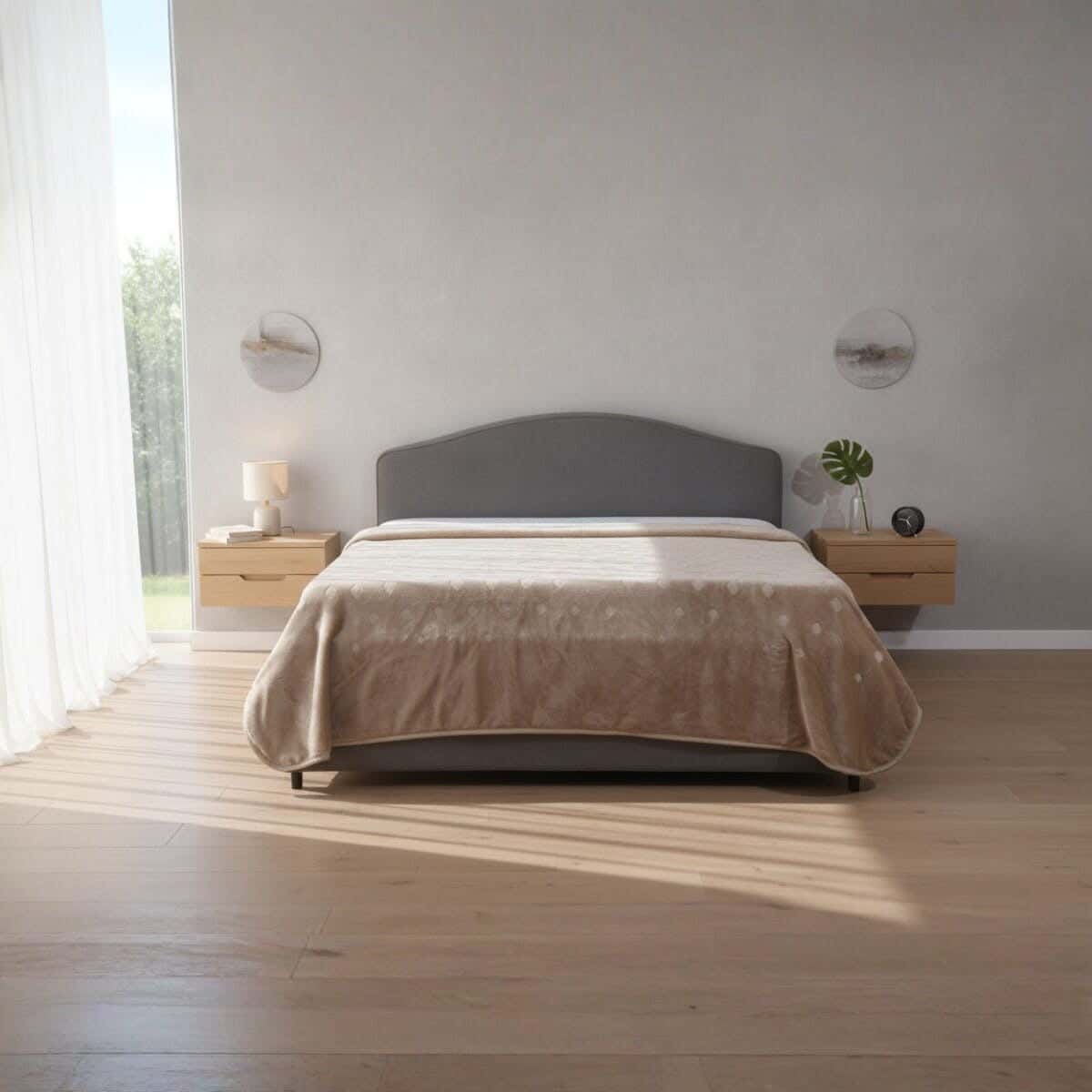 Morano Velvet Blanket, 240×220 cm, 4000 Gm - Beige