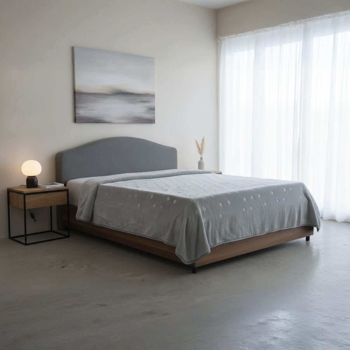 Morano Velvet Blanket, 240×220 cm, 4000 Gm - Grey