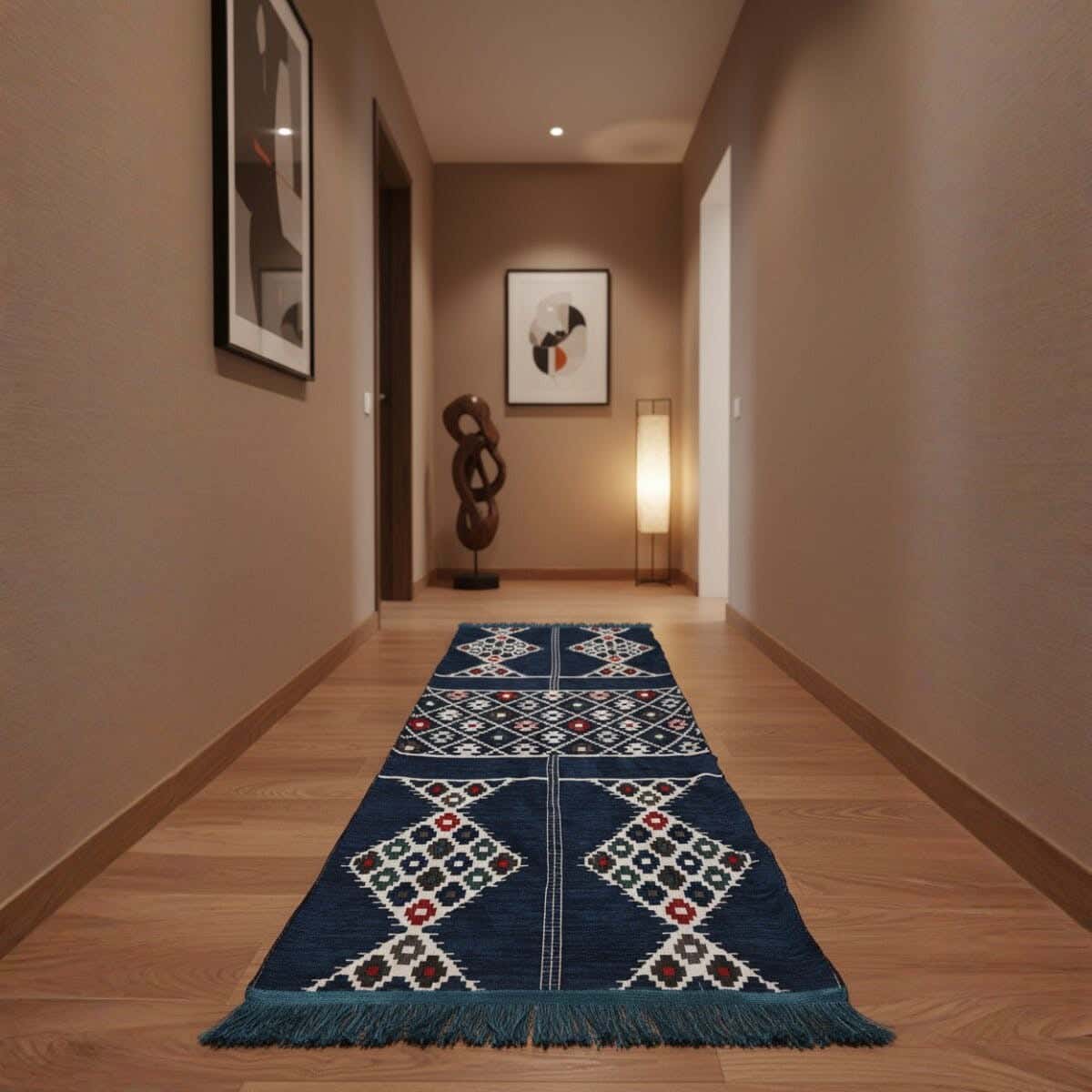 Chenille Rug, 200×70 cm, approximately 400 grm - Multicolor