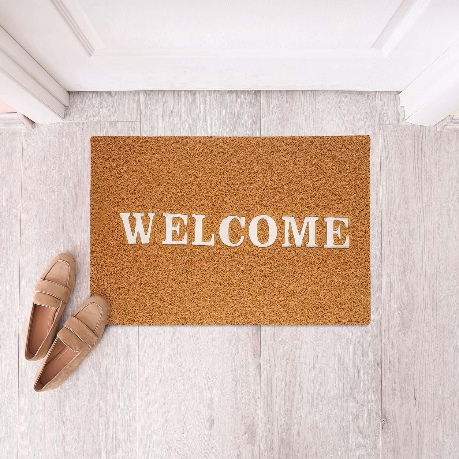 Microfiber Door Mat, 35×60 cm - Orange