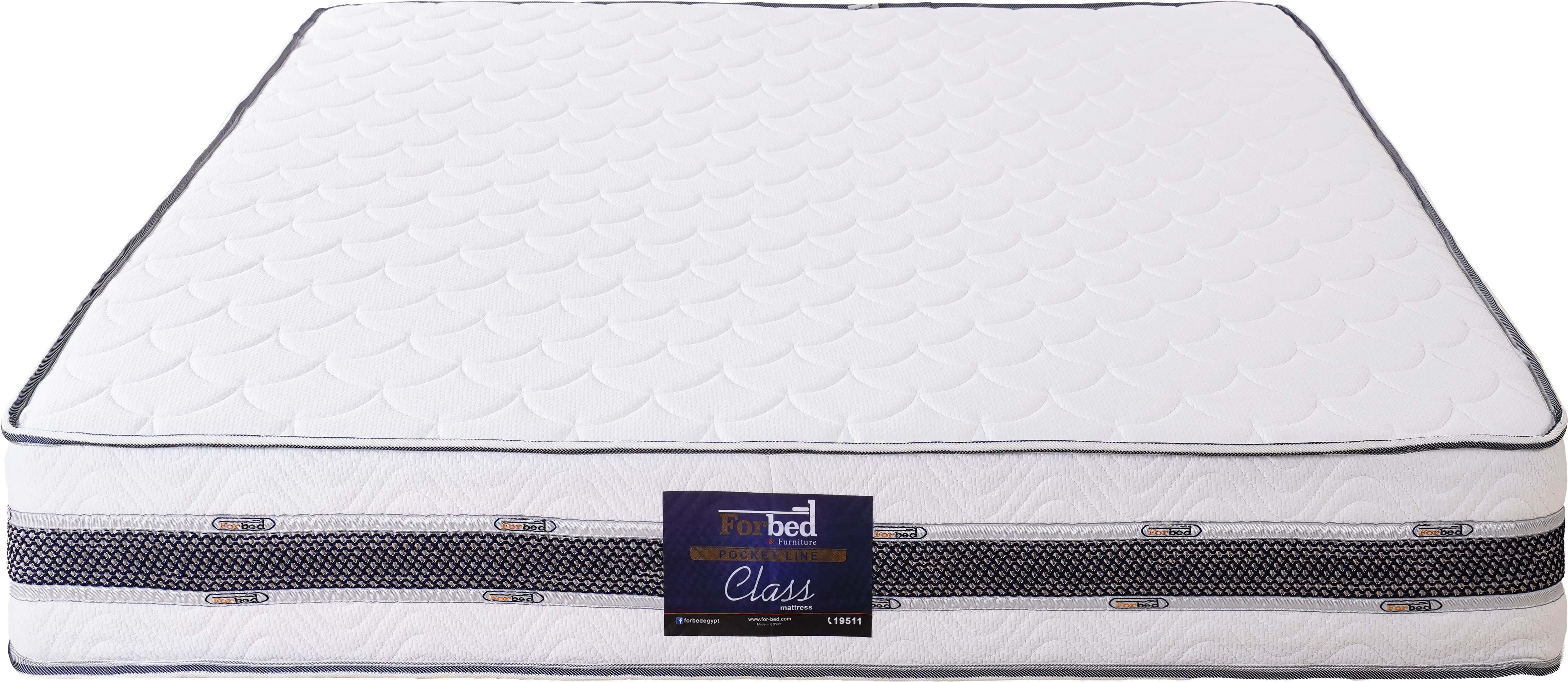 Forbed Class Mattress, Split Springs, 160×195 cm, Height 27 cm - White