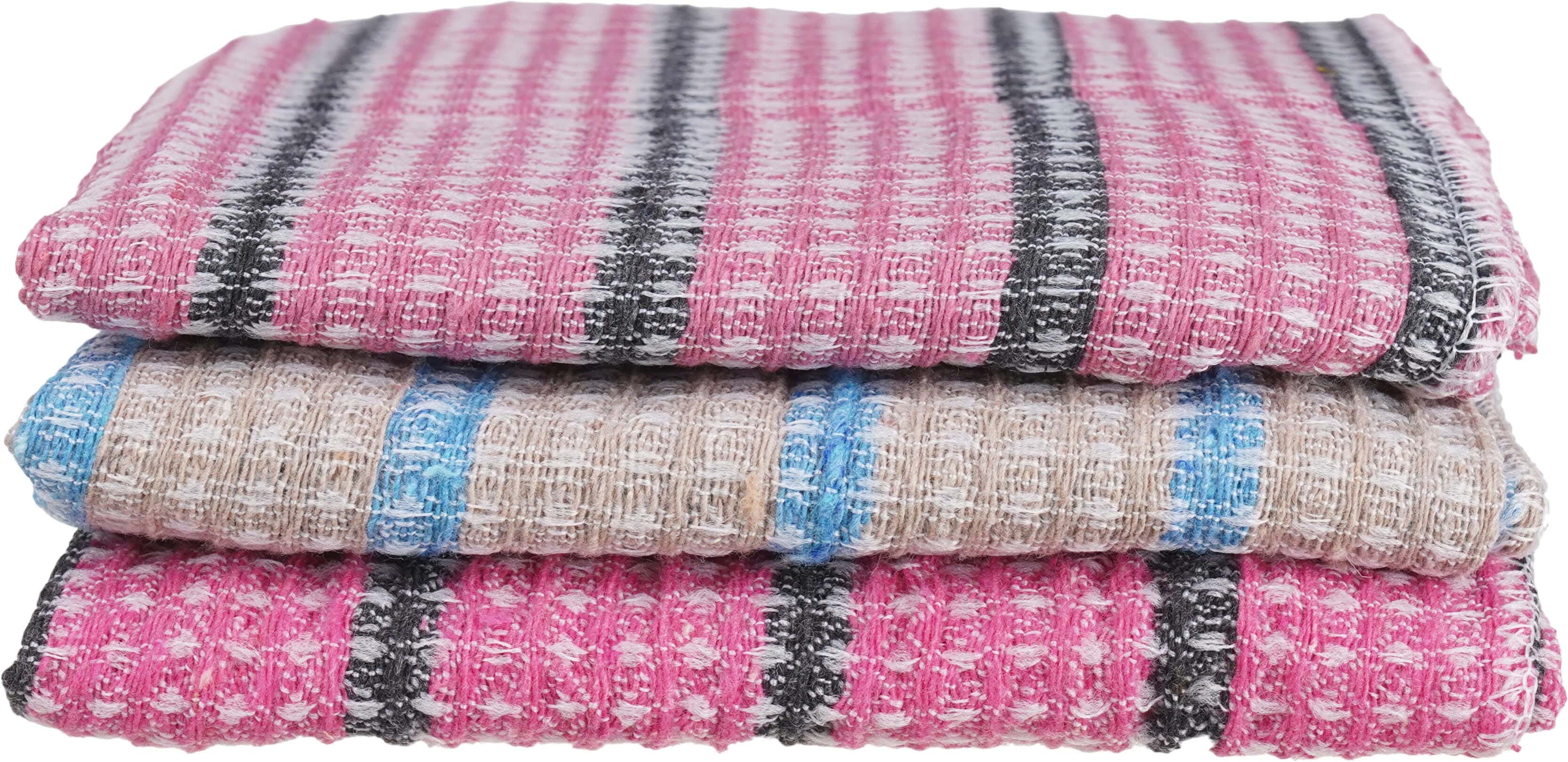 El Ammar Time Clean Fabric Kitchen Towel Set, 3 Pieces, 40×45 cm - Multicolor