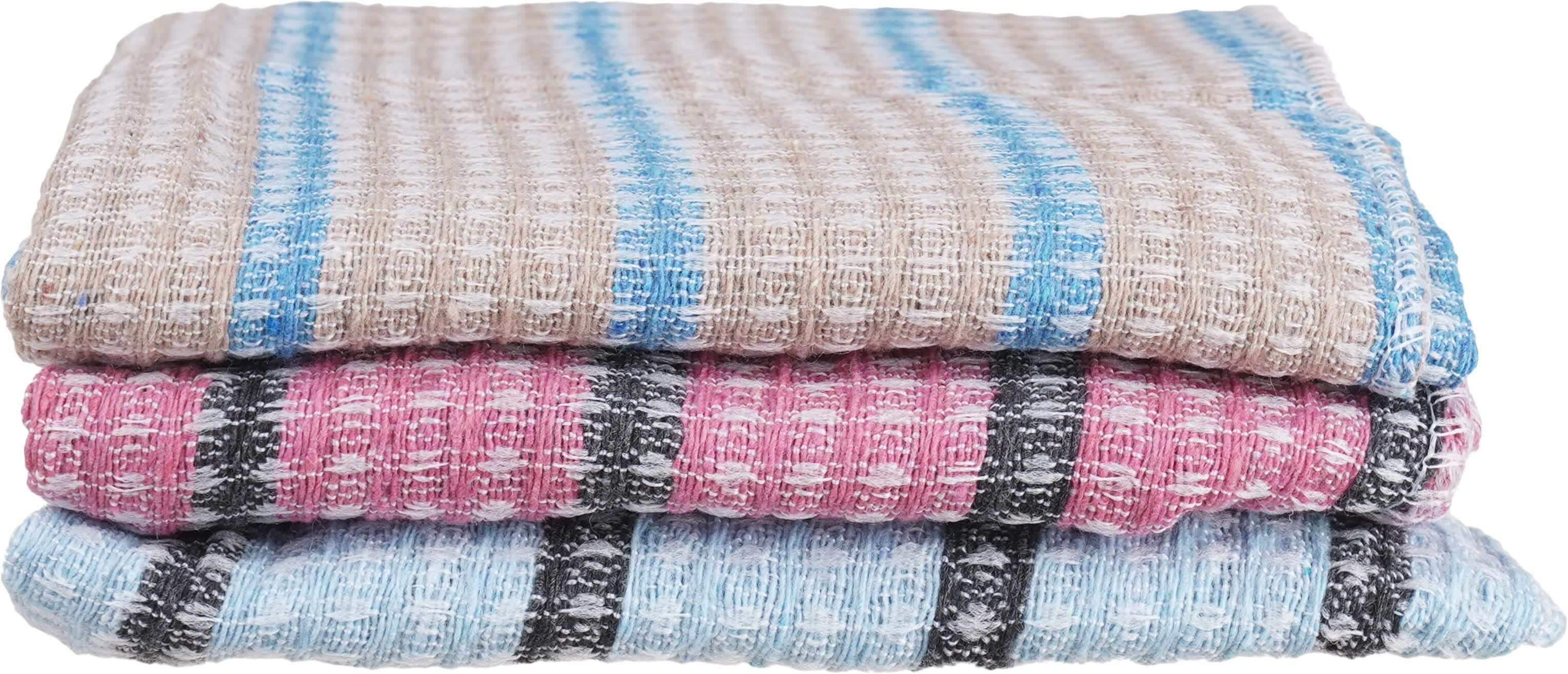 El Ammar Time Clean Fabric Kitchen Towel Set, 3 Pieces, 40×45 cm - Multicolor