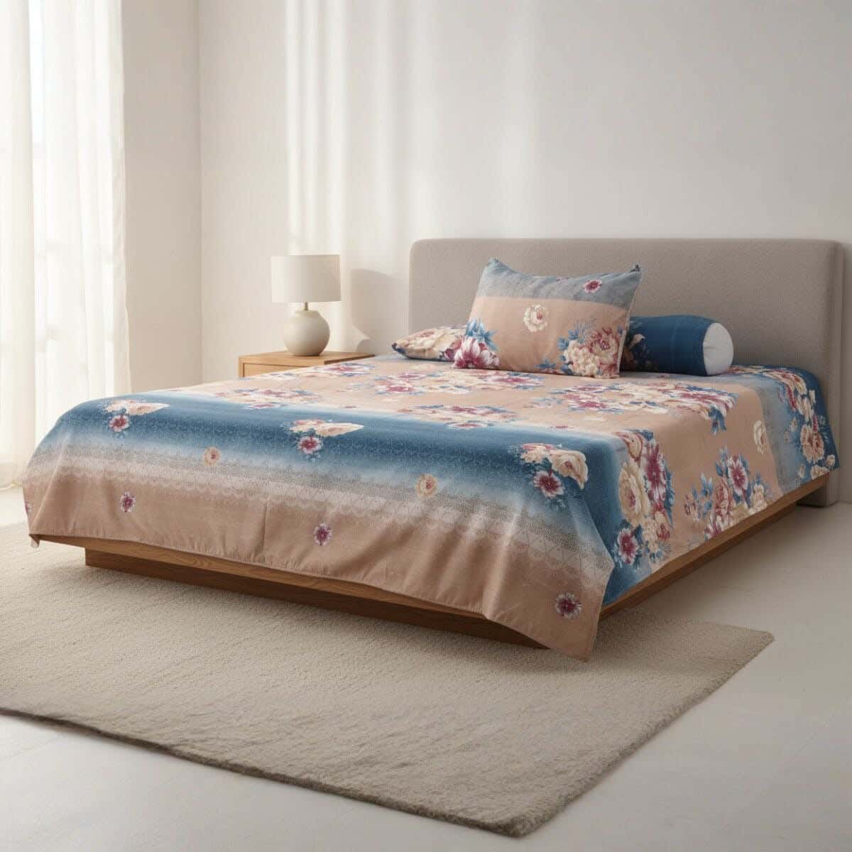 Judy Bed Sheet Set, 3 Pieces, 240x170 cm, 650 gm - Multicolor