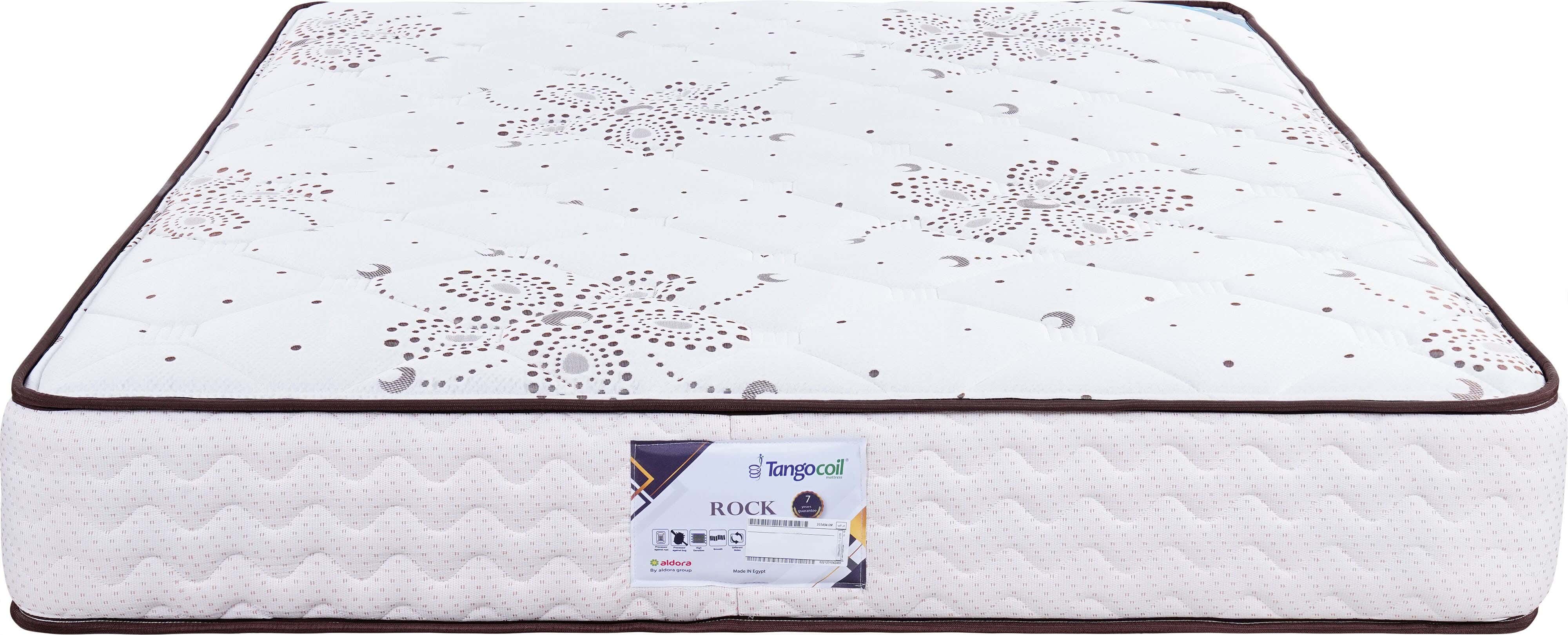 Aldora Rock Pocket Mattress, Separate Springs, 150×195 cm, Height 26 cm - White Brown