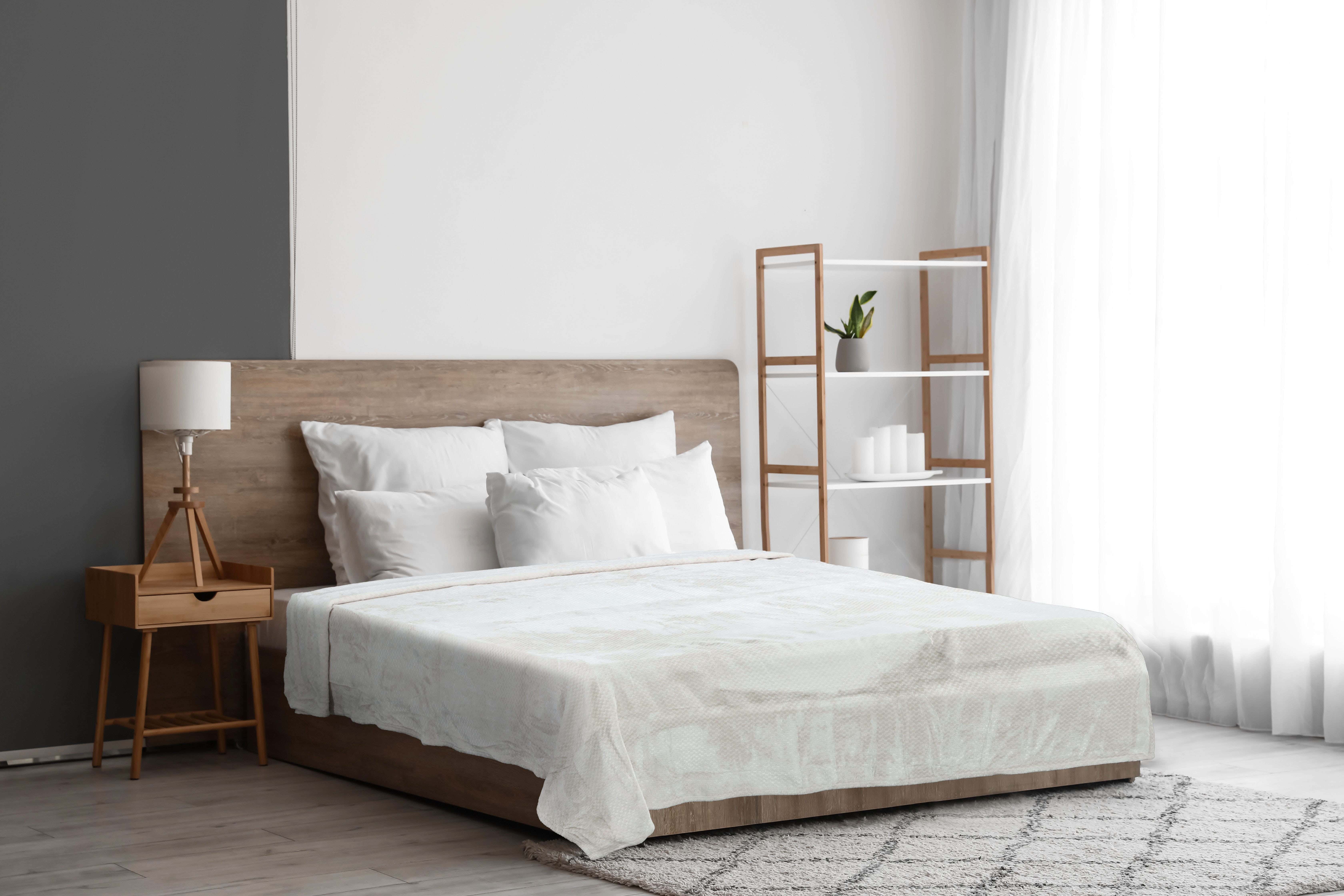 Morano Velvet Bed Heater, 220×240 cm, 1540 gm - Light Beige