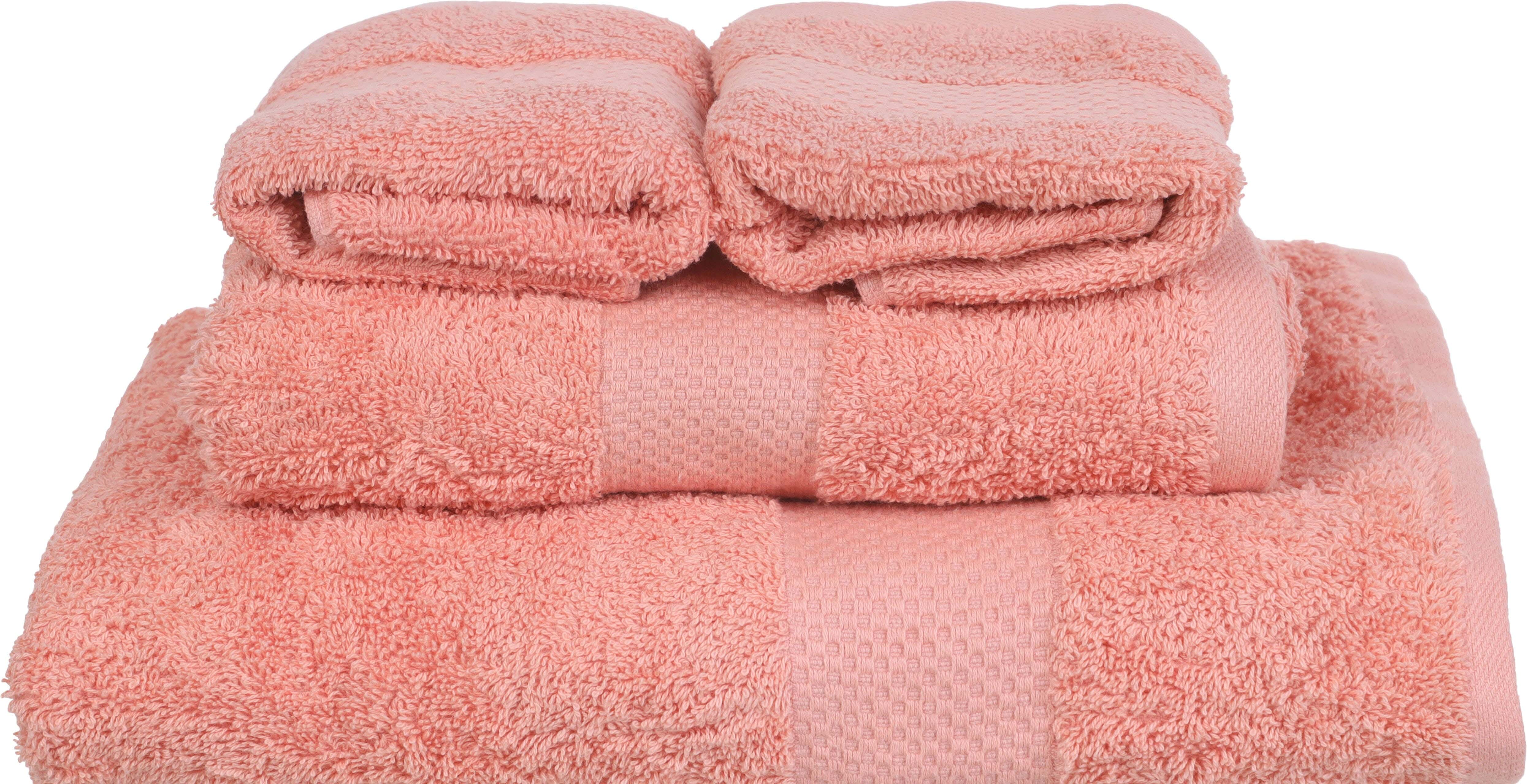 Mehalla Cotton Towel Set, 4 Pieces, 600 gm - Pink