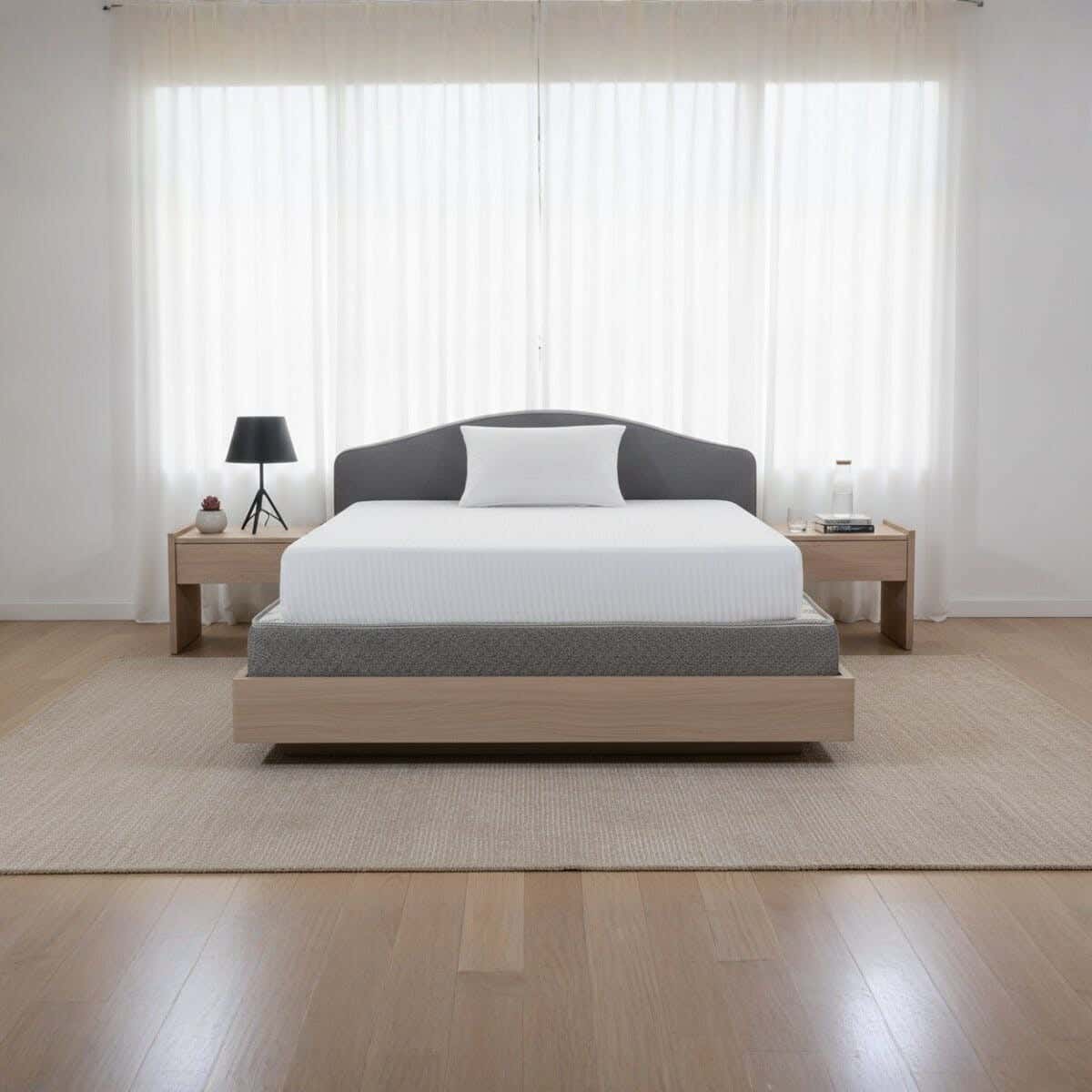 Mehalla Cotton Bed sheet set with elastic Band, 2 pieces, 200×120 cm, height 35 cm - White