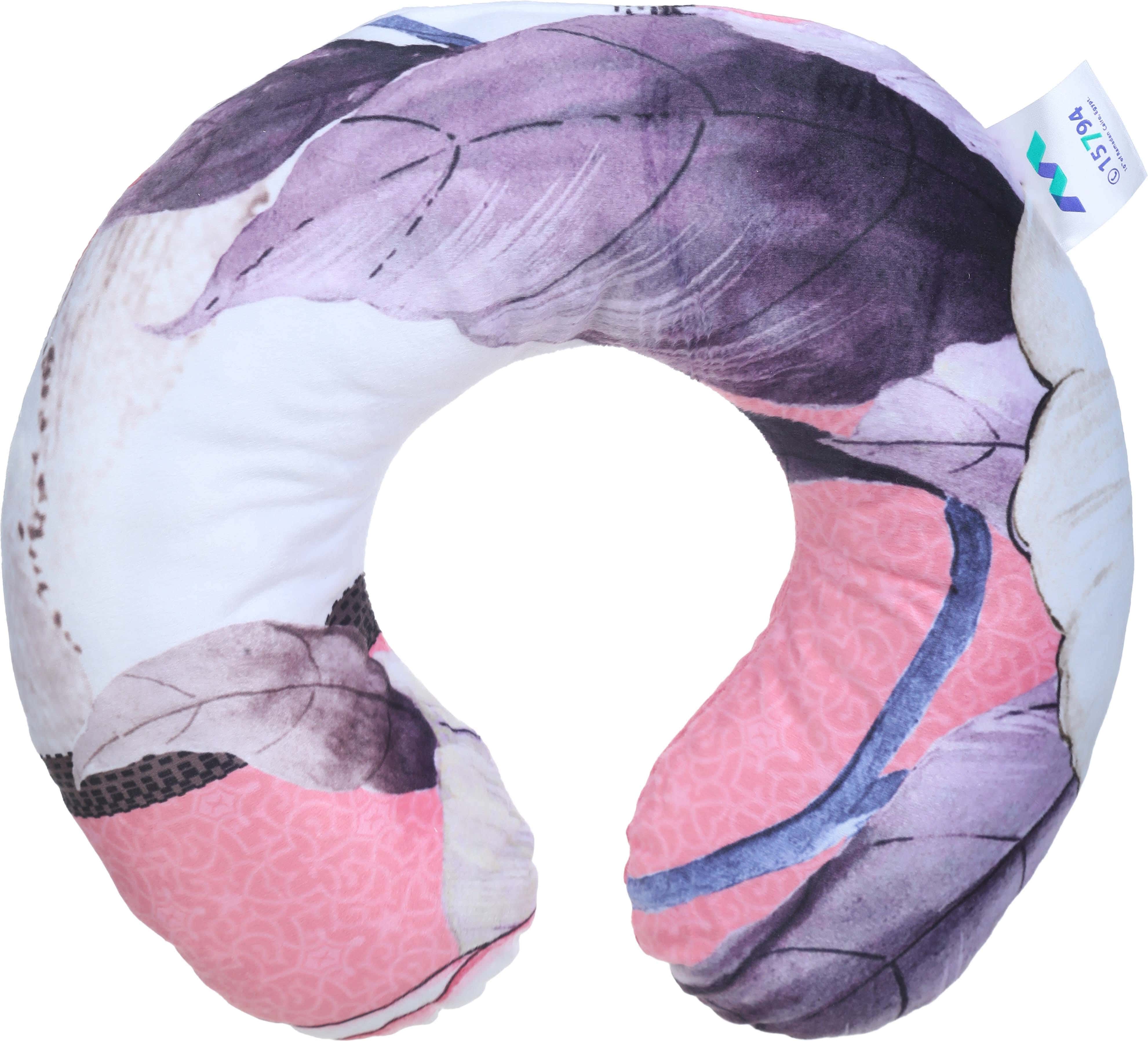 Almaamoun Fiber Neck Pillow, 25×25 cm, Approximately 200 grm - Multicolor