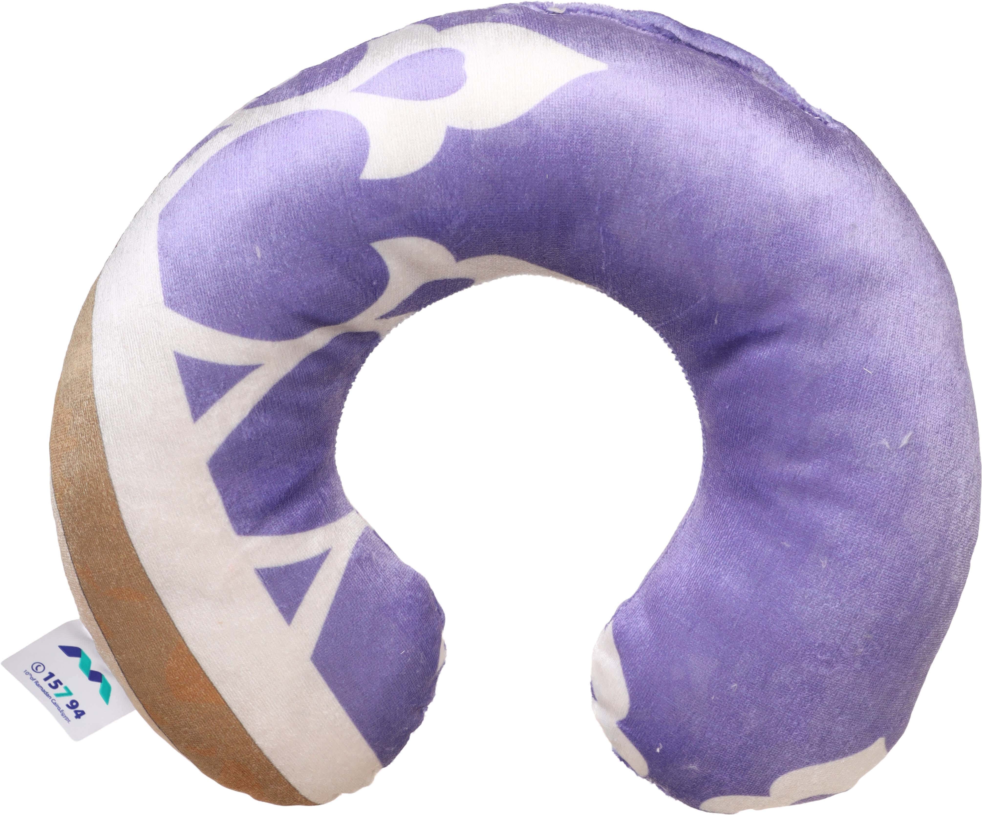 Al Maamoun Fiber Neck Pillow, 25×25 cm, approximately 200 grm - Multicolor
