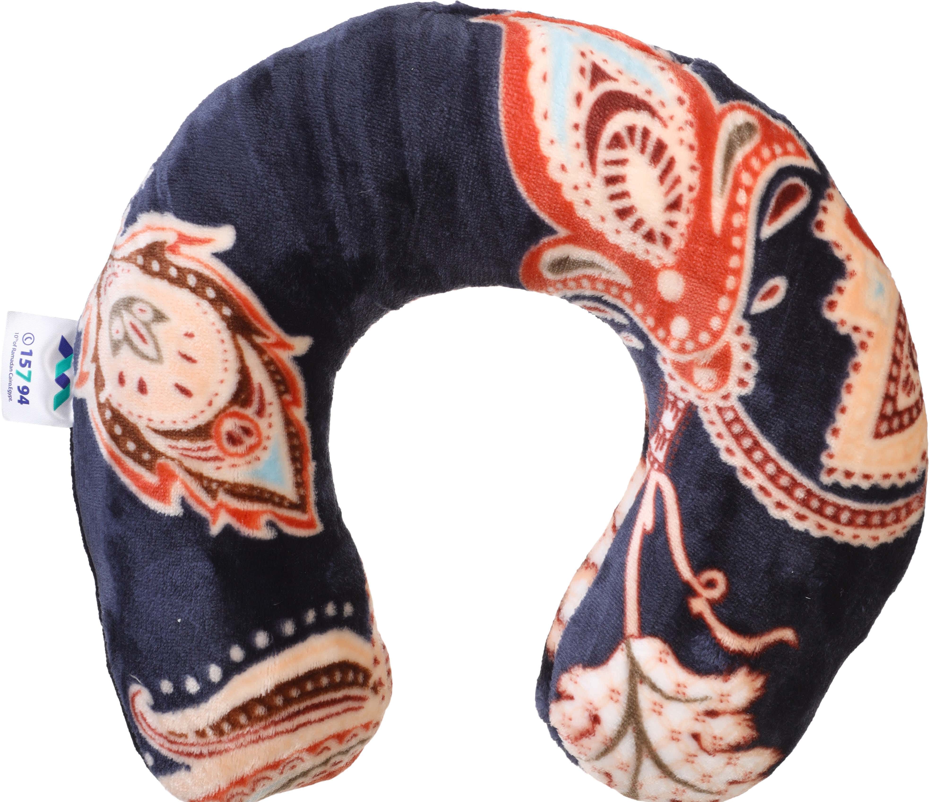 Al Maamoun Fiber Neck Pillow, 25×25 cm, approximately 200 grm - Multicolor