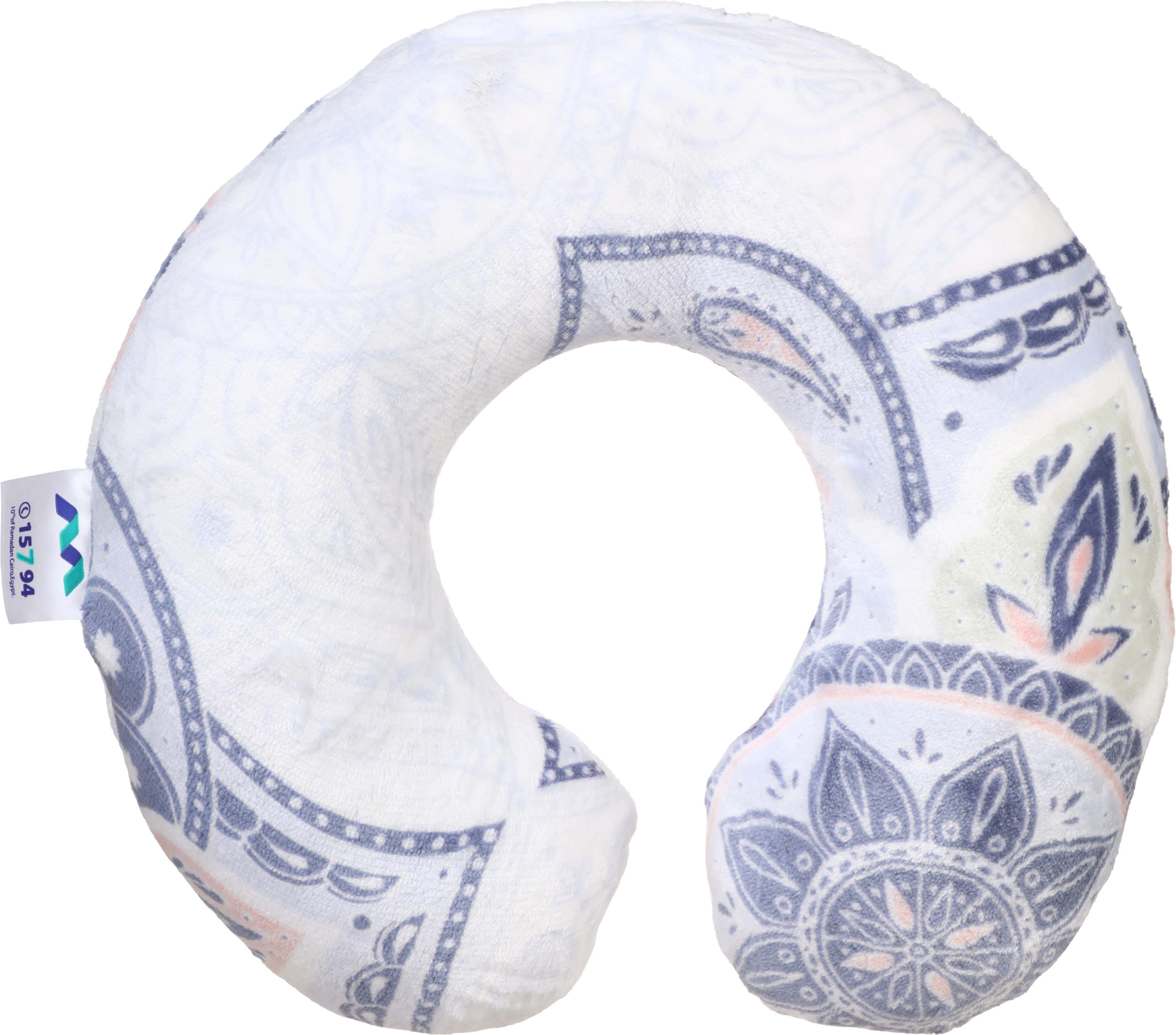 Al Maamoun Fiber Neck Pillow, 25×25 cm, approximately 200 grm - Multicolor