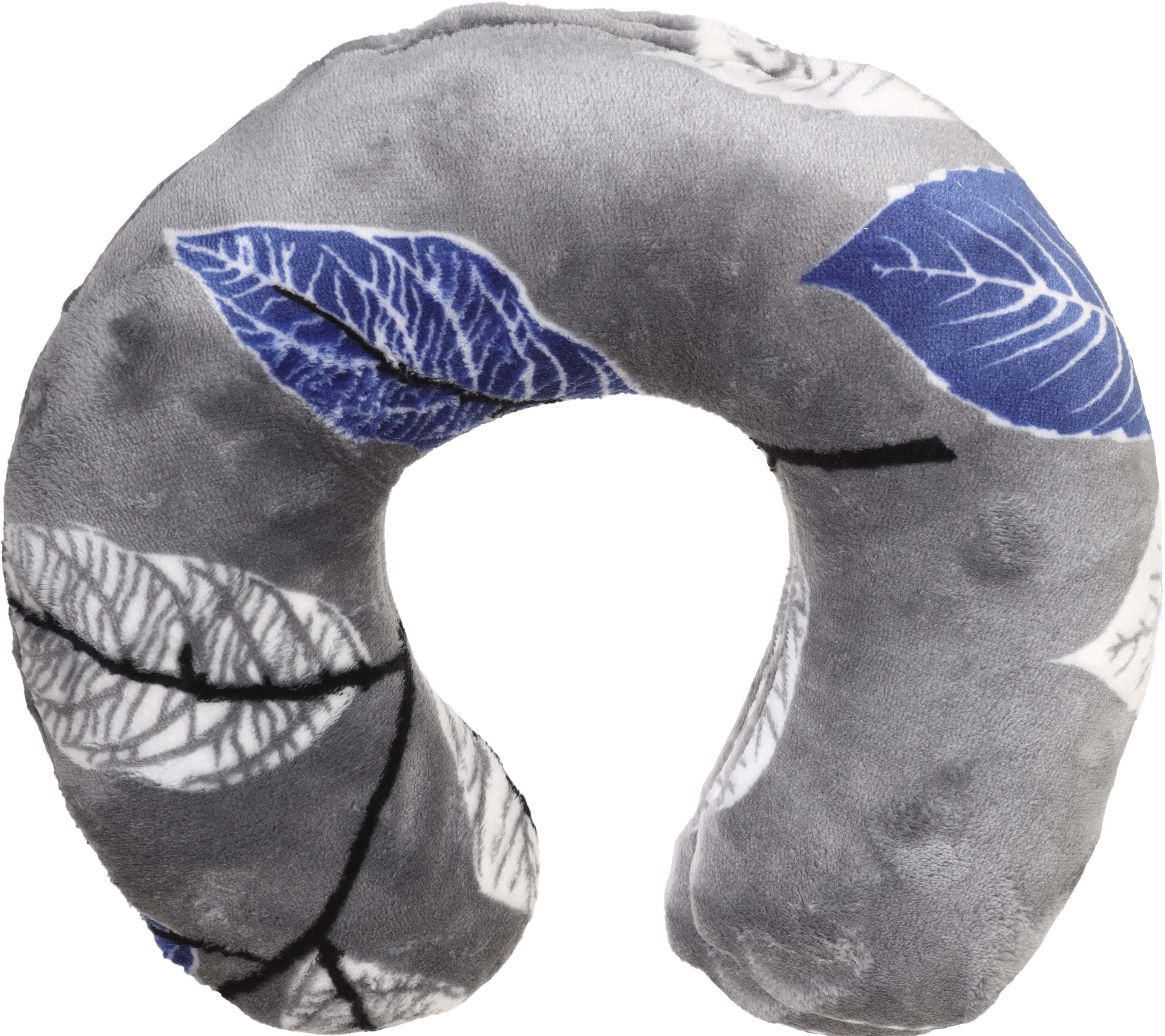 Al Maamoun Fiber Neck Pillow, 25×25 cm, approximately 200 grm - Grey Blue