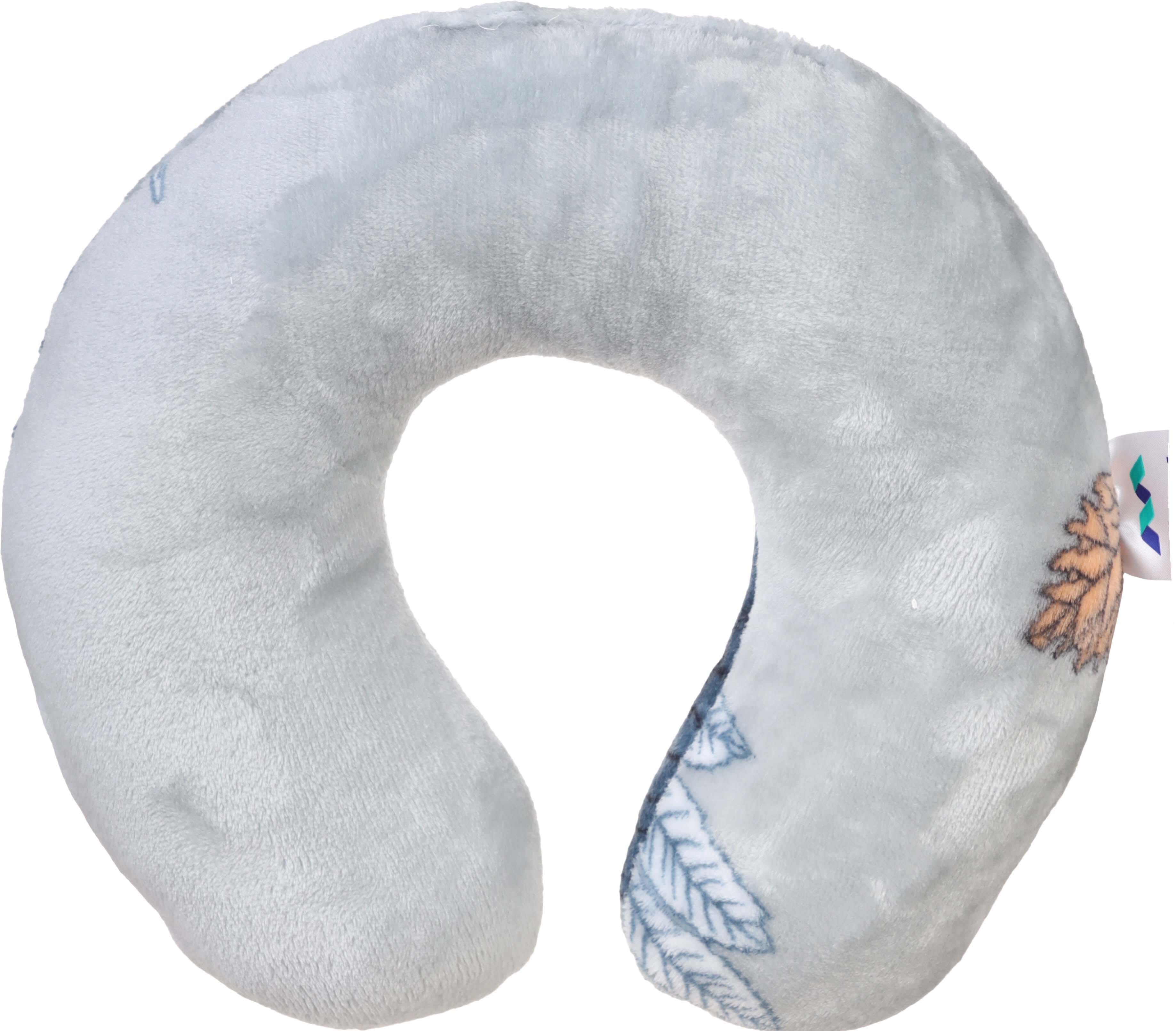 Al Maamoun Fiber Neck Pillow, 25×25 cm, approximately 200 grm - Light Grey