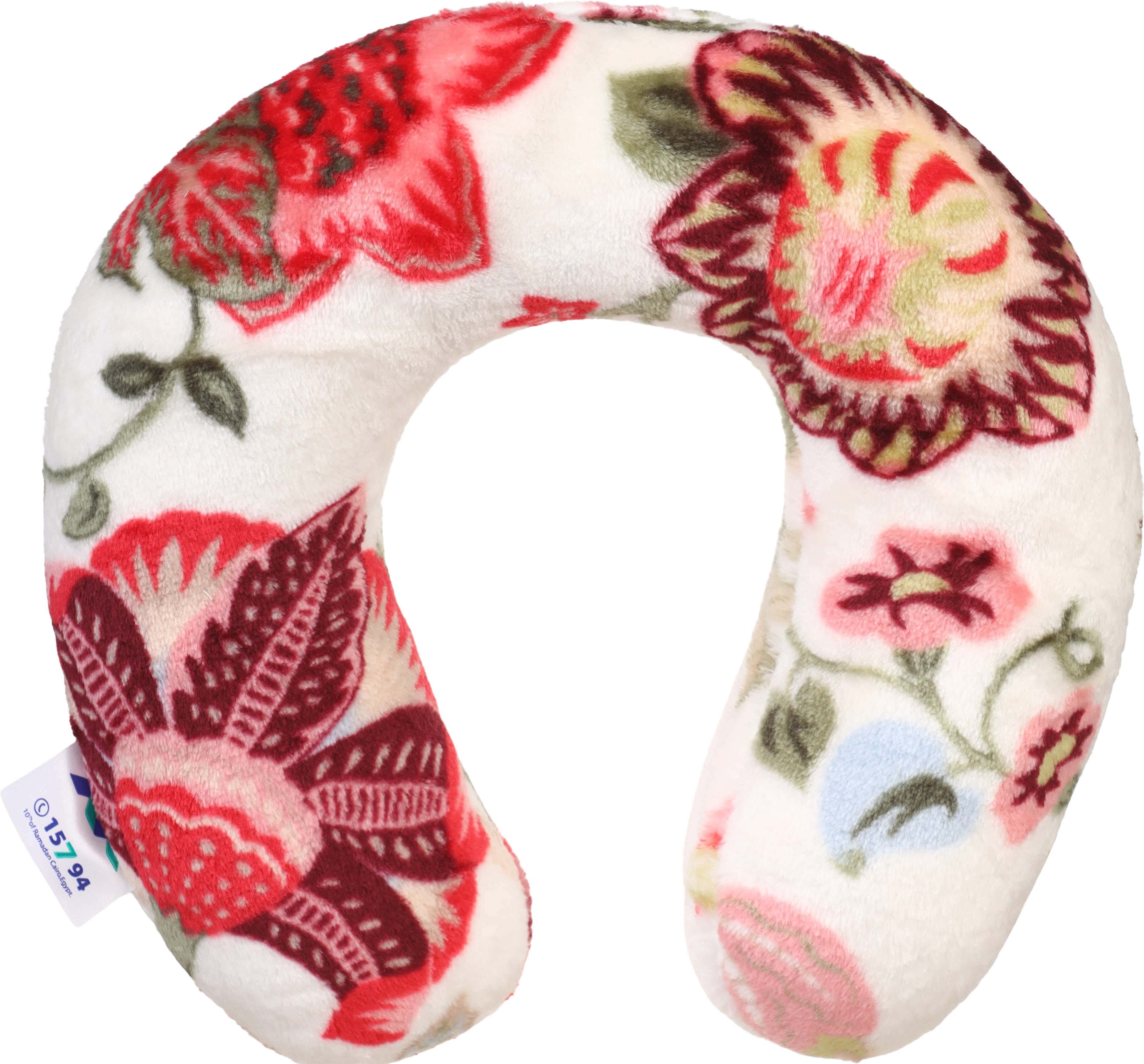 Al Maamoun Fiber Neck Pillow, 25×25 cm, approximately 200 grm - Multicolor
