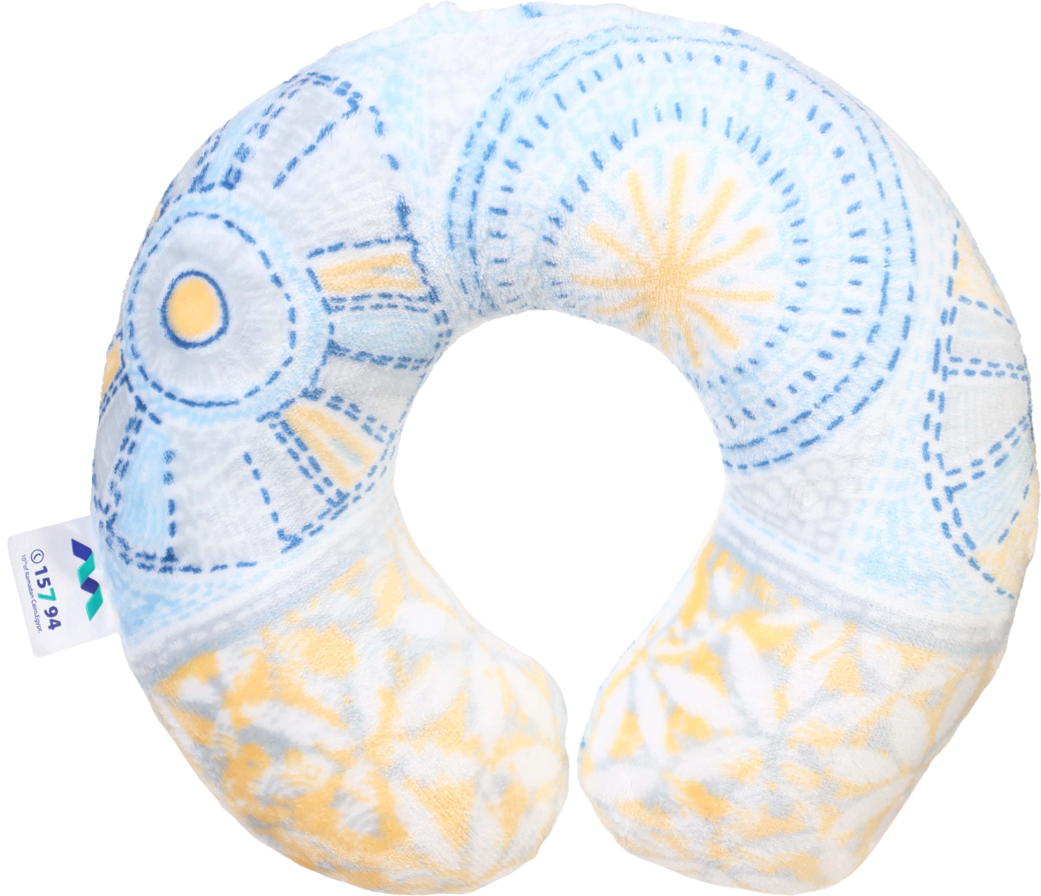 Al Maamoun Fiber Neck Pillow, 25×25 cm, approximately 200 grm - Multicolor