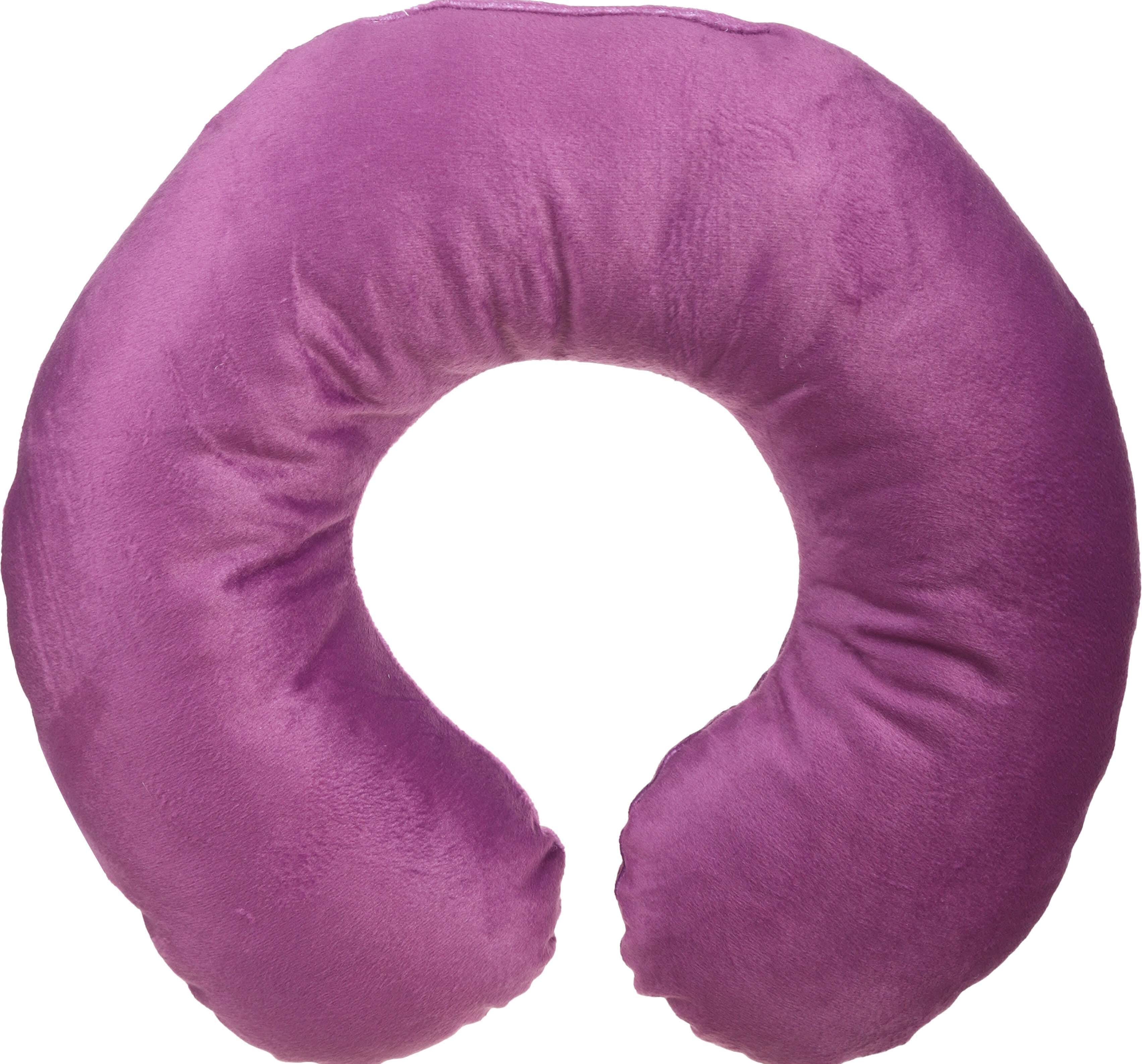 Al Maamoun Fiber Neck Pillow, 25×25 cm, approximately 200 grm - Mauve