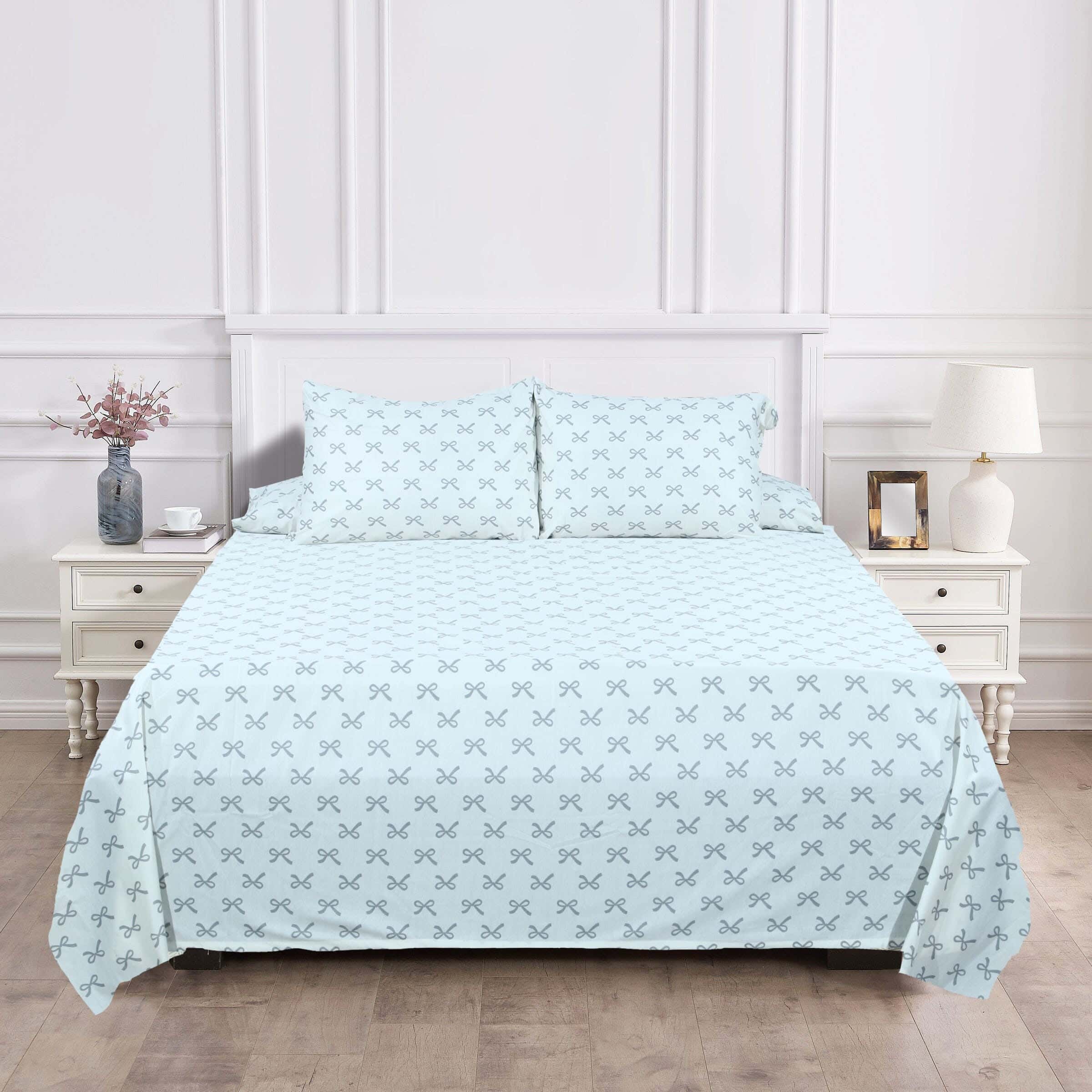 Lavie Cotton Bedding Sheet Set, 4 Pieces, 240x260 cm, 1300 gm - Off White
