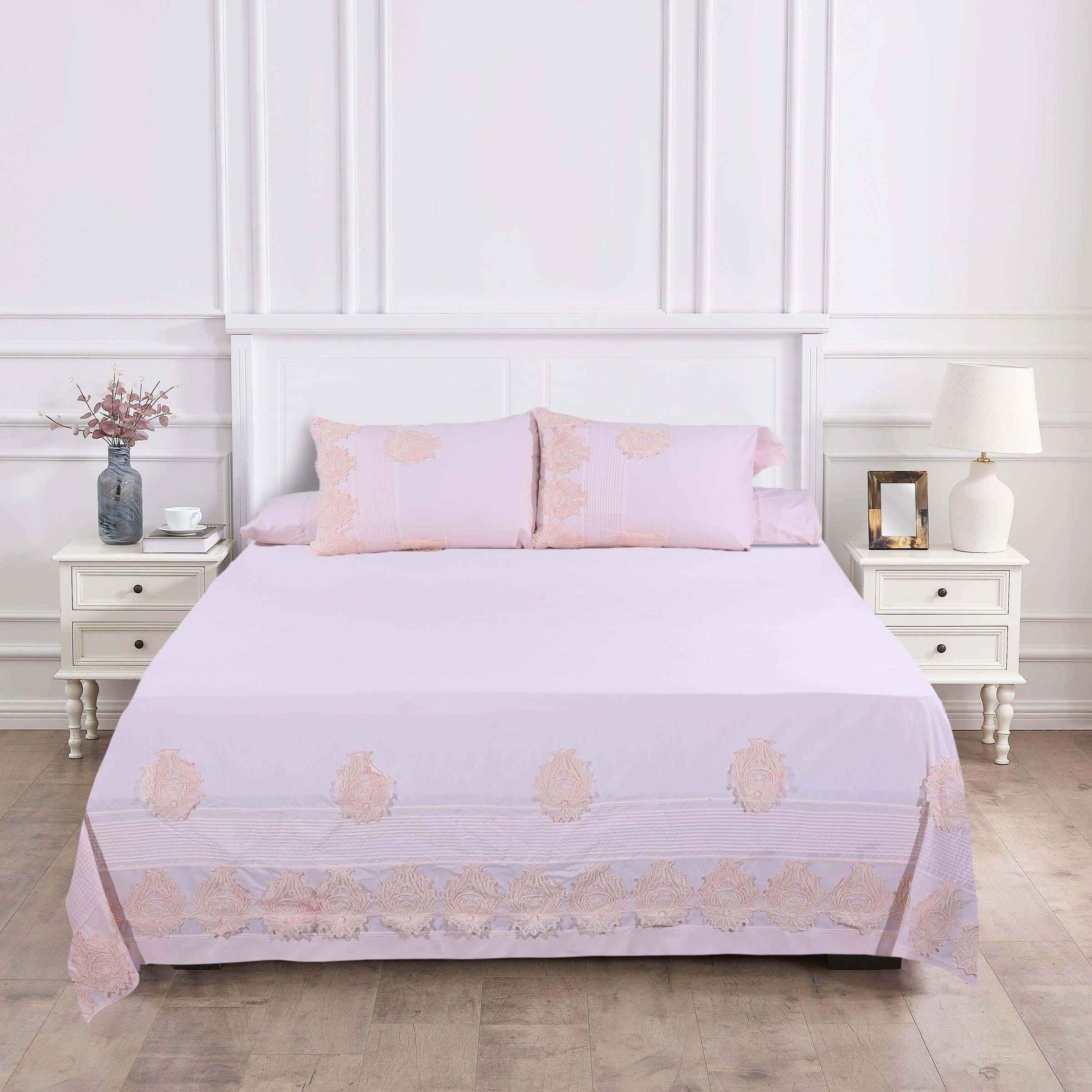 Viva Cotton Bed Sheet Set, 4 Pieces, 240×260 cm, 3000 gm - Cashmere