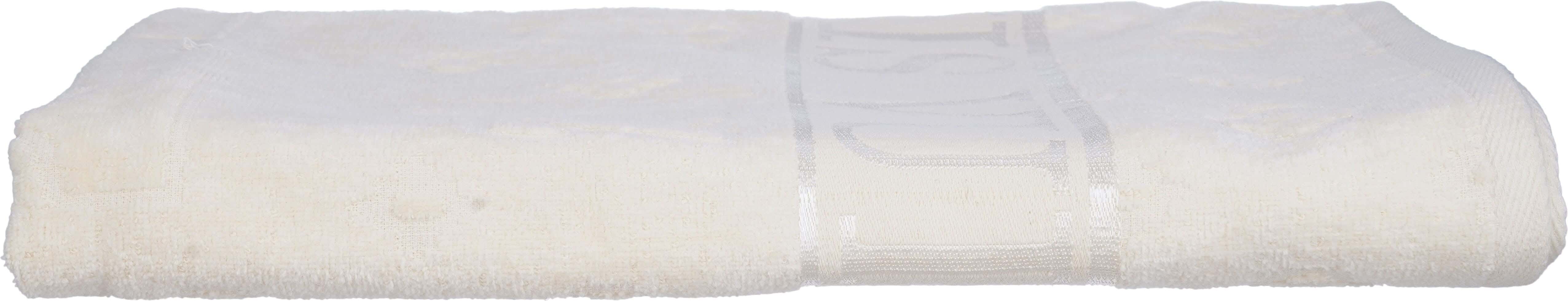 El khergawy Cotton Jacquard Bath Sheet, 180x90 cm, 720 gm - Off White