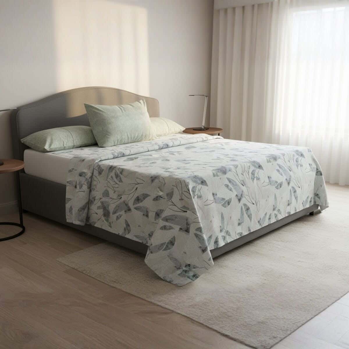 Hana Cotton Youth Bed Sheet Set, 6 Pieces, 240x180 cm, 1800 gsm - Multicolor