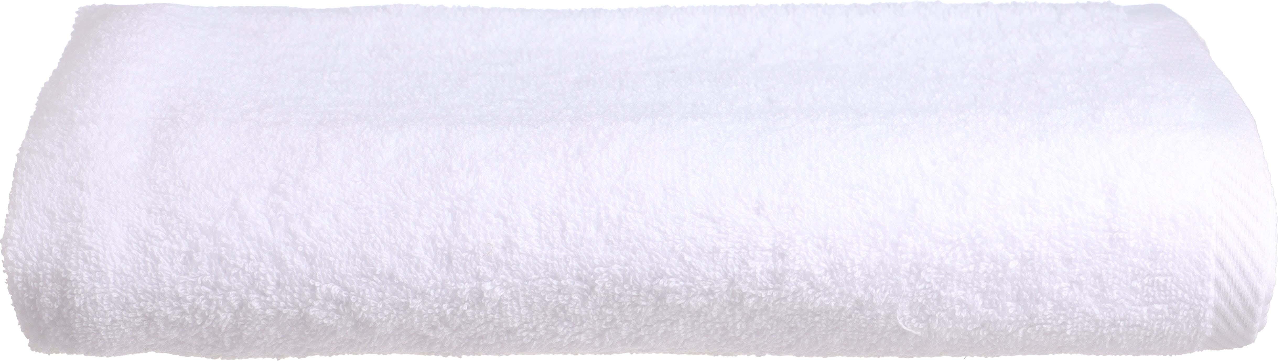Nice Home Plain Cotton Bath Sheet , 70×140 cm, Approximately 610 grm - White