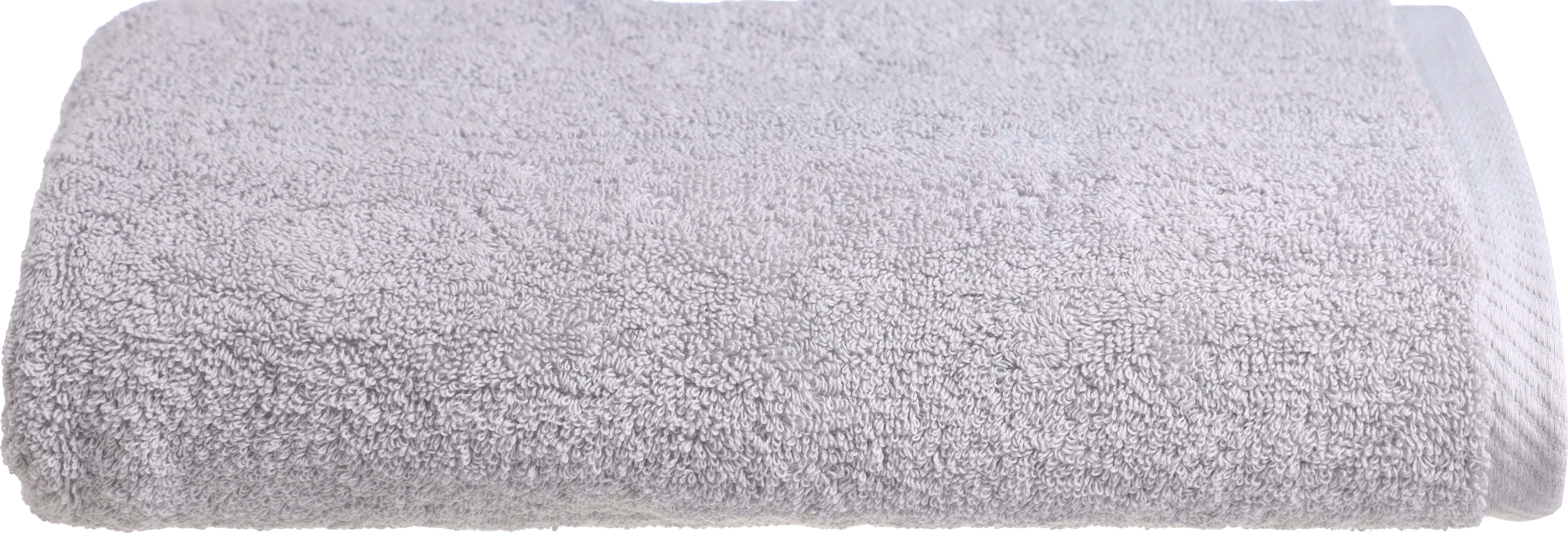 Nice Home Plain Cotton Bath Sheet , 70×140 cm, Approximately 610 grm - Light Grey