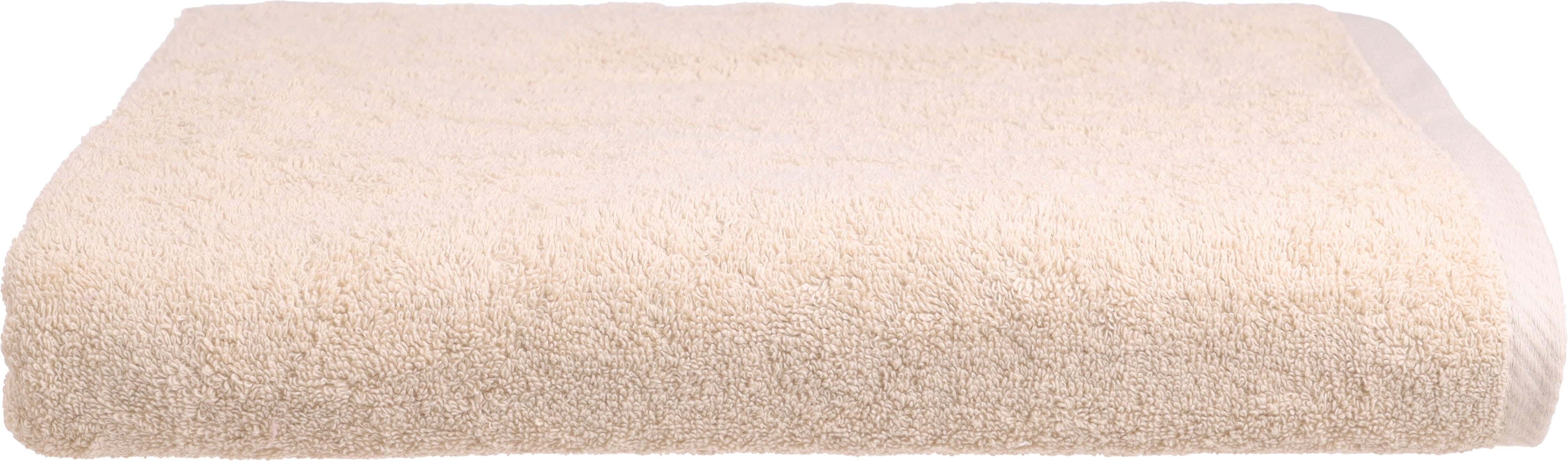 Nice Home Plain Cotton Bath Sheet , 90×150 cm, appro×imately 825 grm - Beige