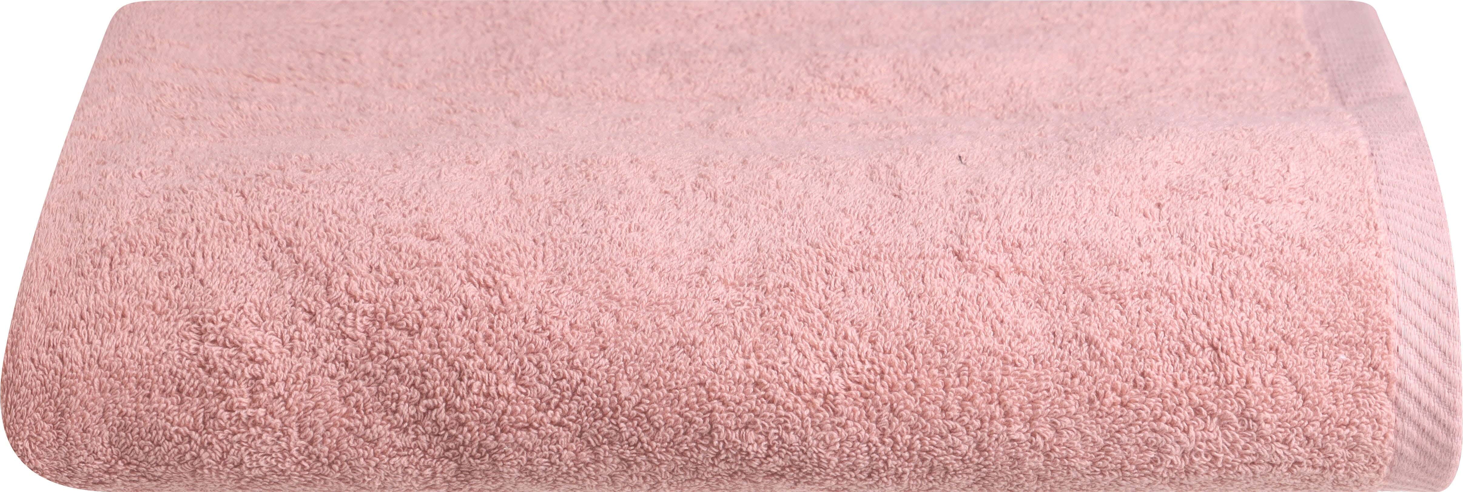 Nice Home Plain Cotton Bath Sheet , 90×150 cm, Approximately 825 grm - Rose