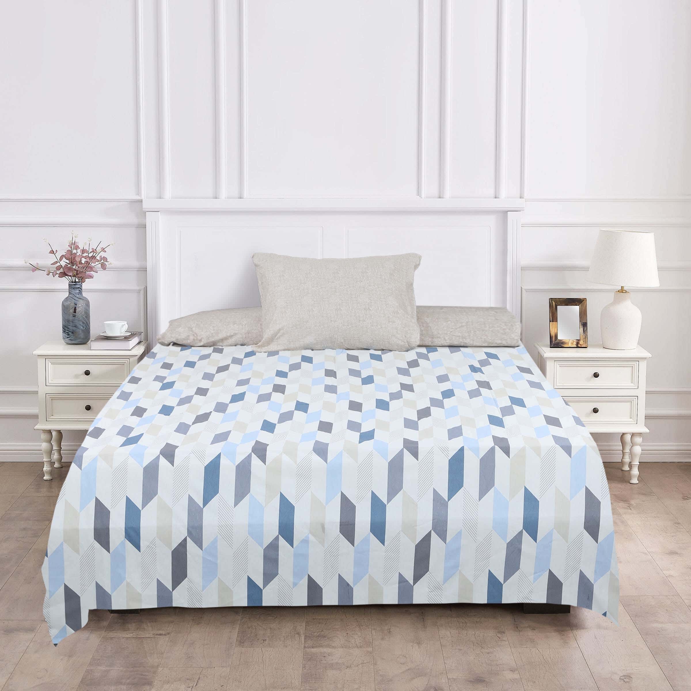 Mivida Cotton Youth Bed Sheet Set, 6 Pieces, 240×180 cm, 2400 gm - Multicolor