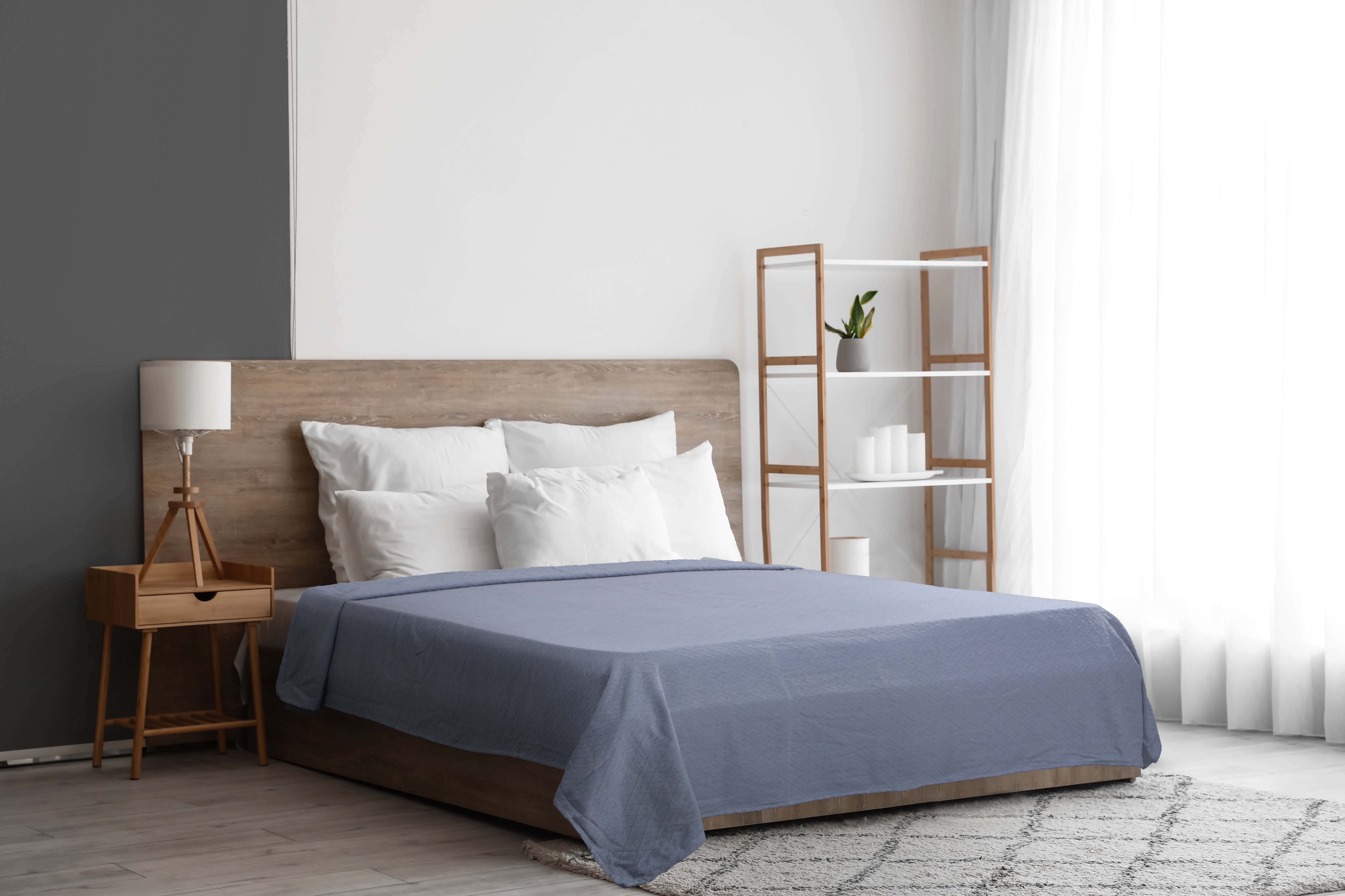 Lili Cotton Comforter, 2400 gm - Grey