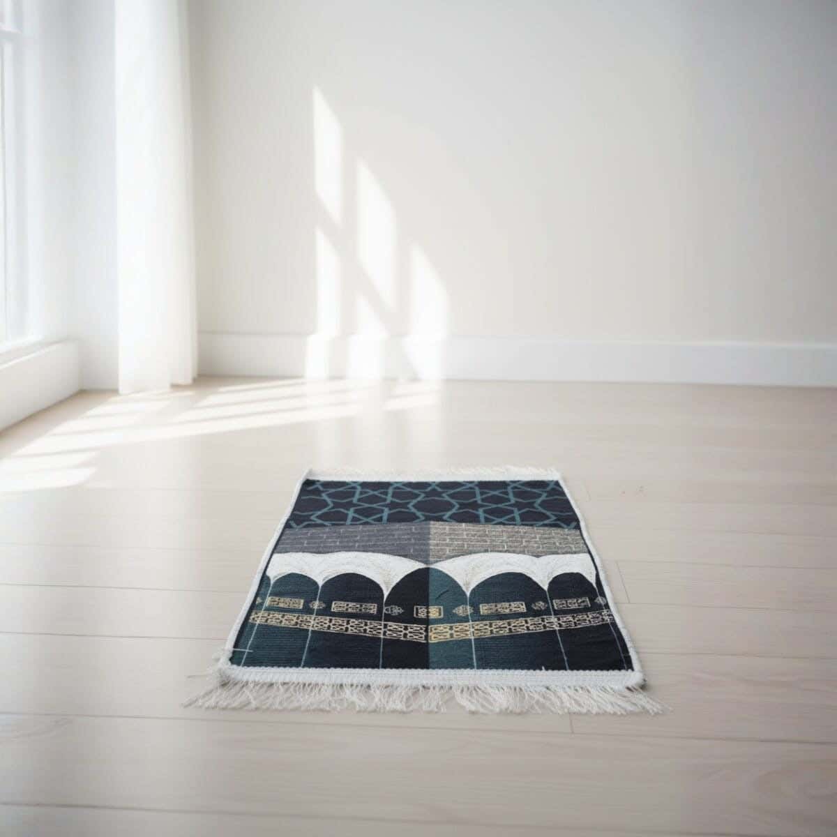 Velvet Prayer Rug, Dots Back, 40×75 cm, Approximately 290 grm - Multicolor