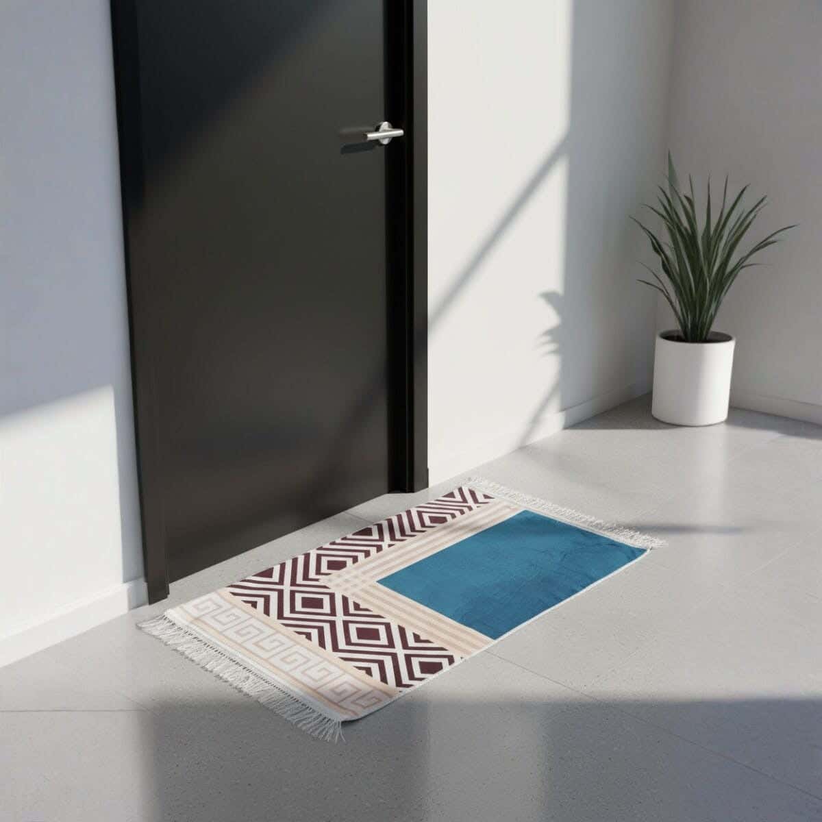 Doormat Velvet with Dots Back, 50×70 cm, Approximately 350 grm - Multicolor